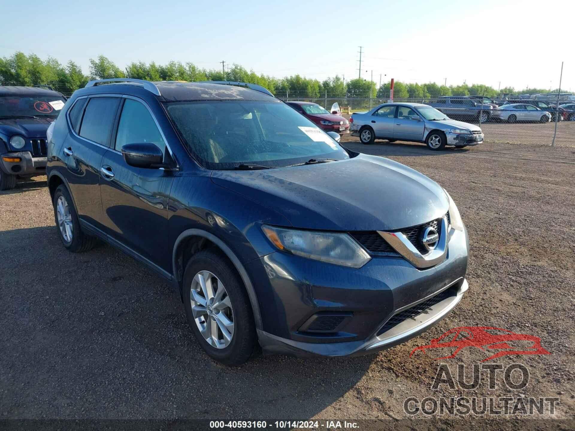 NISSAN ROGUE 2016 - KNMAT2MV7GP664729