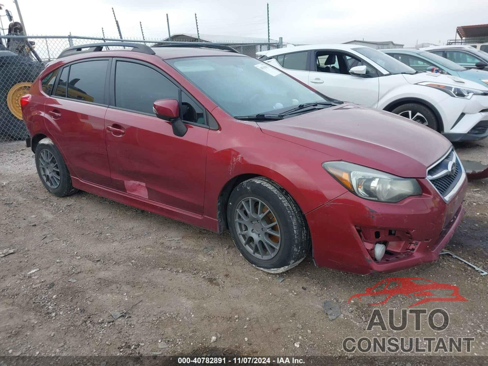 SUBARU IMPREZA 2016 - JF1GPAP65G8200173