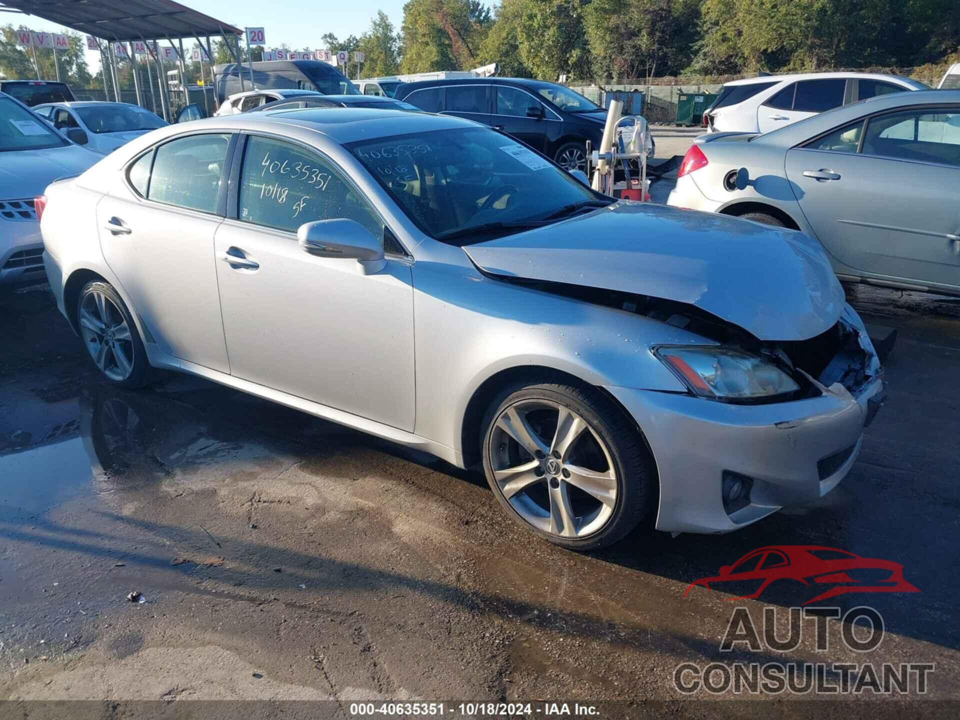 LEXUS IS 250 2012 - JTHBF5C29C5168680