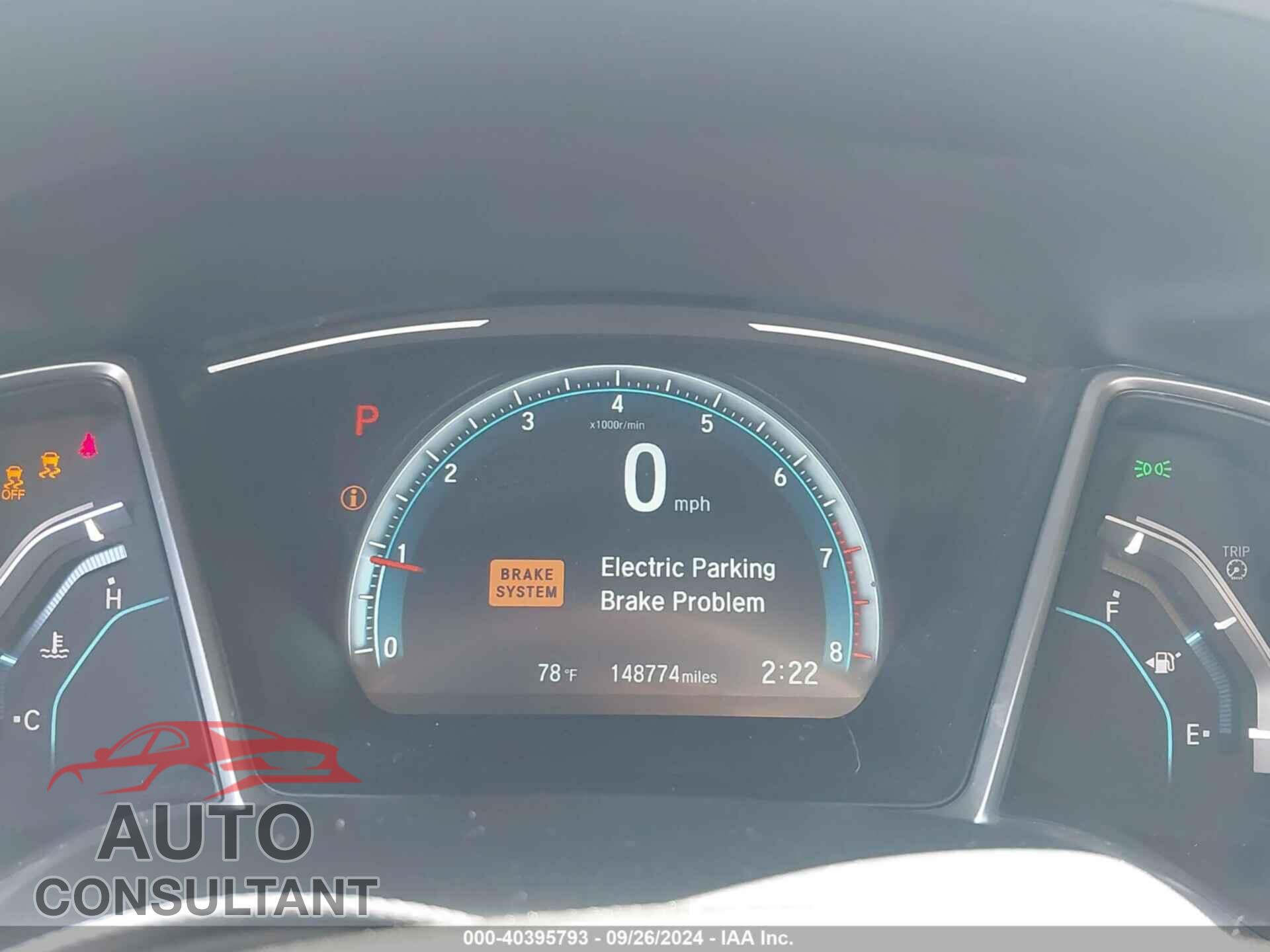 HONDA CIVIC 2017 - 19XFC2F75HE215734