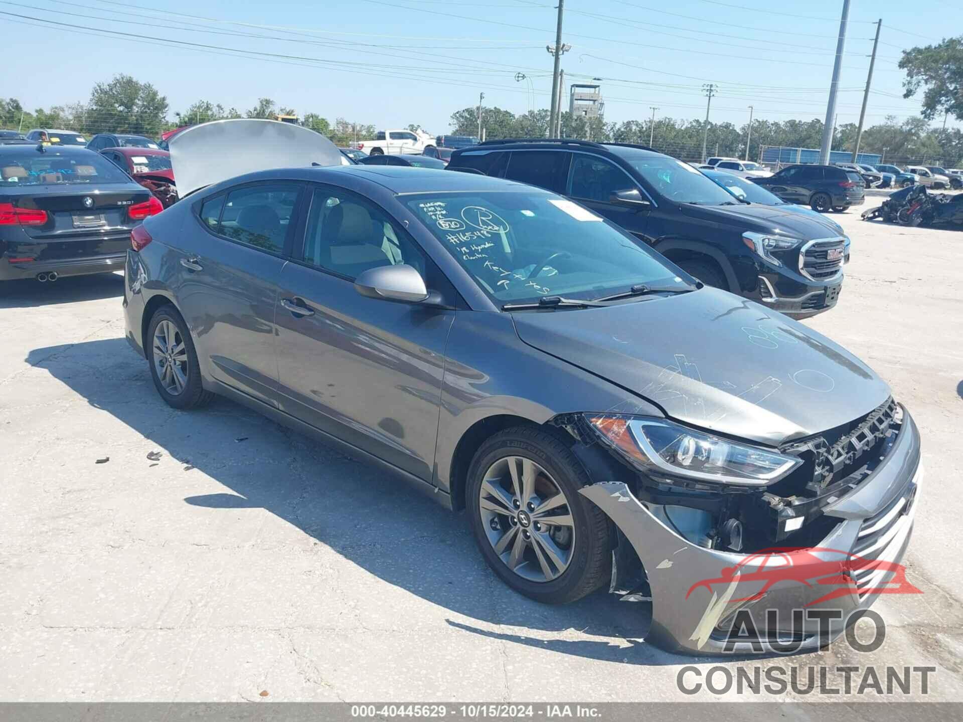 HYUNDAI ELANTRA 2018 - 5NPD84LF6JH261168