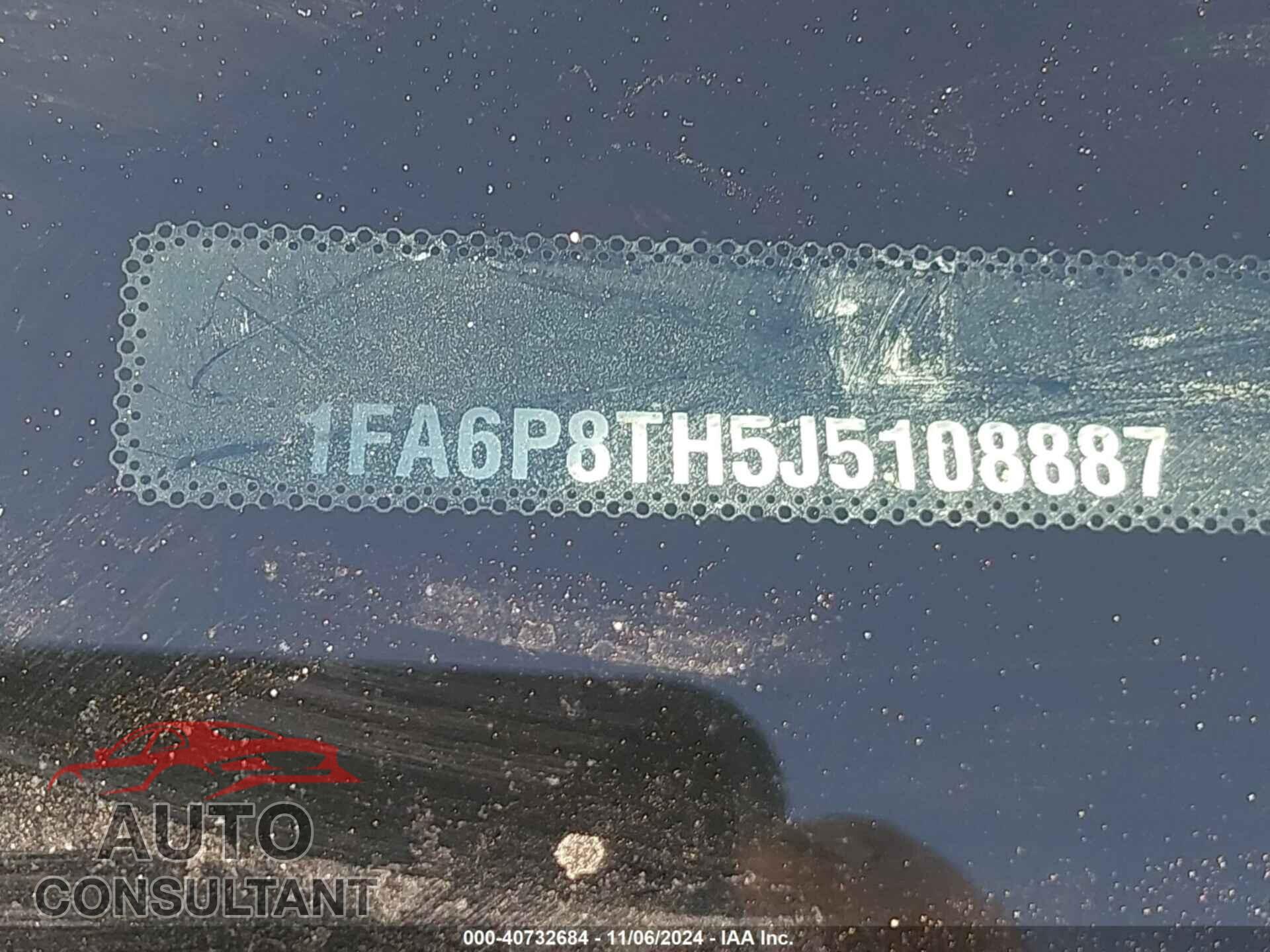 FORD MUSTANG 2018 - 1FA6P8TH5J5108887