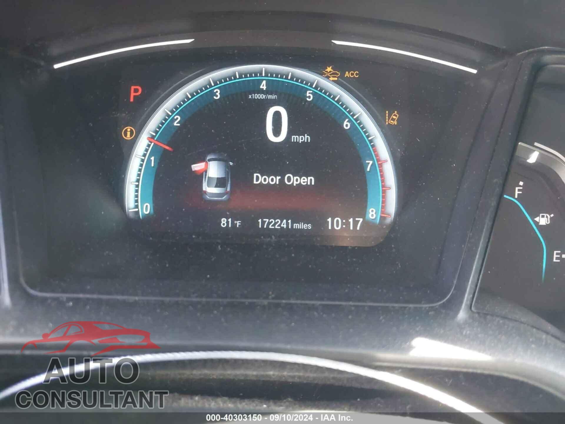 HONDA CIVIC 2017 - 2HGFC2F68HH543789