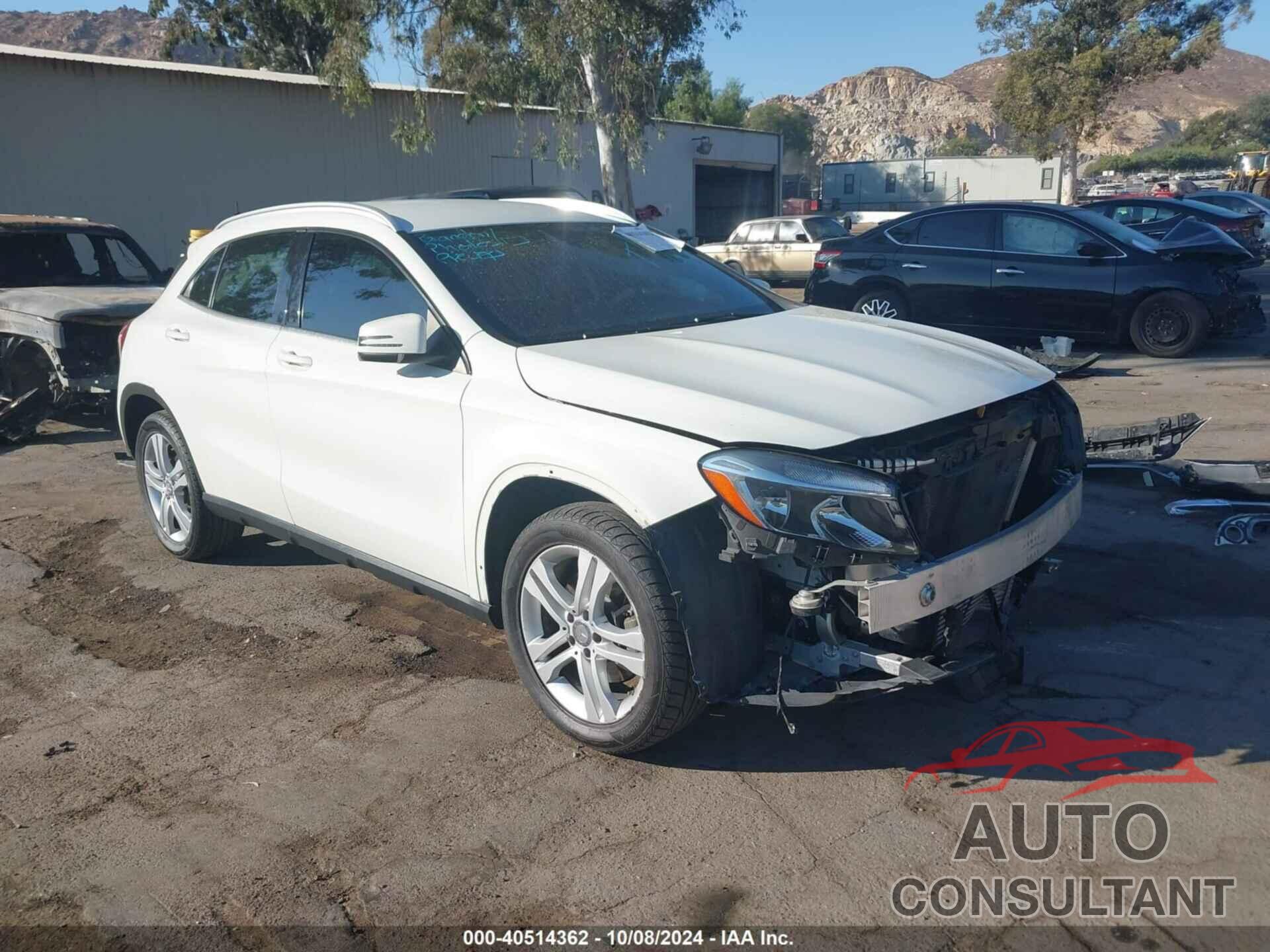 MERCEDES-BENZ GLA 250 2017 - WDCTG4GB3HJ316399
