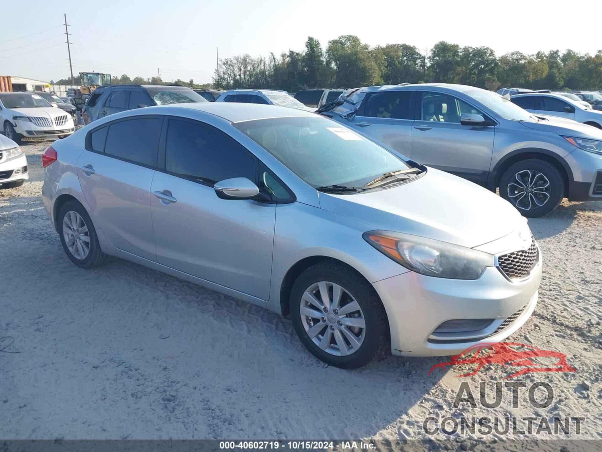 KIA FORTE 2014 - KNAFX4A62E5241744