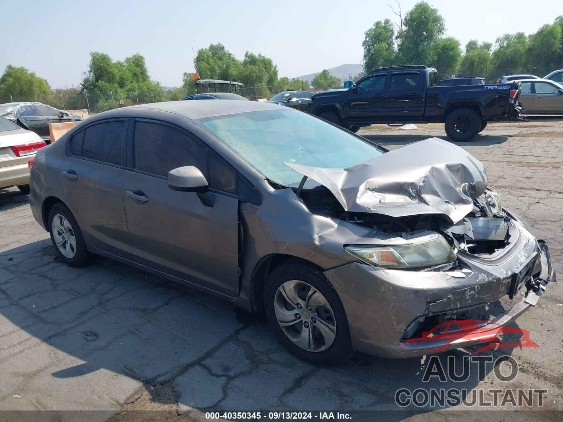 HONDA CIVIC 2013 - 19XFB2F56DE290860