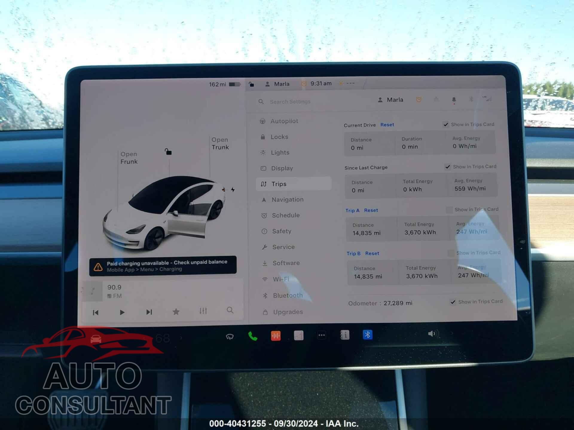 TESLA MODEL 3 2020 - 5YJ3E1EB6LF637575