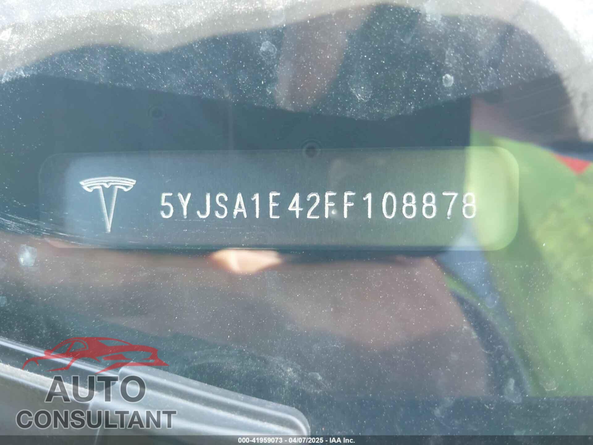 TESLA MODEL S 2015 - 5YJSA1E42FF108878