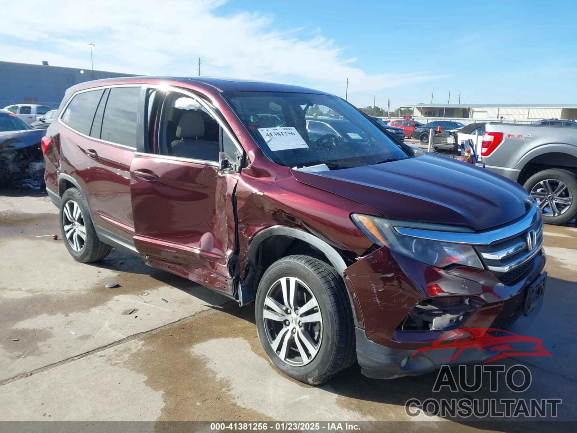 HONDA PILOT 2017 - 5FNYF5H59HB033932