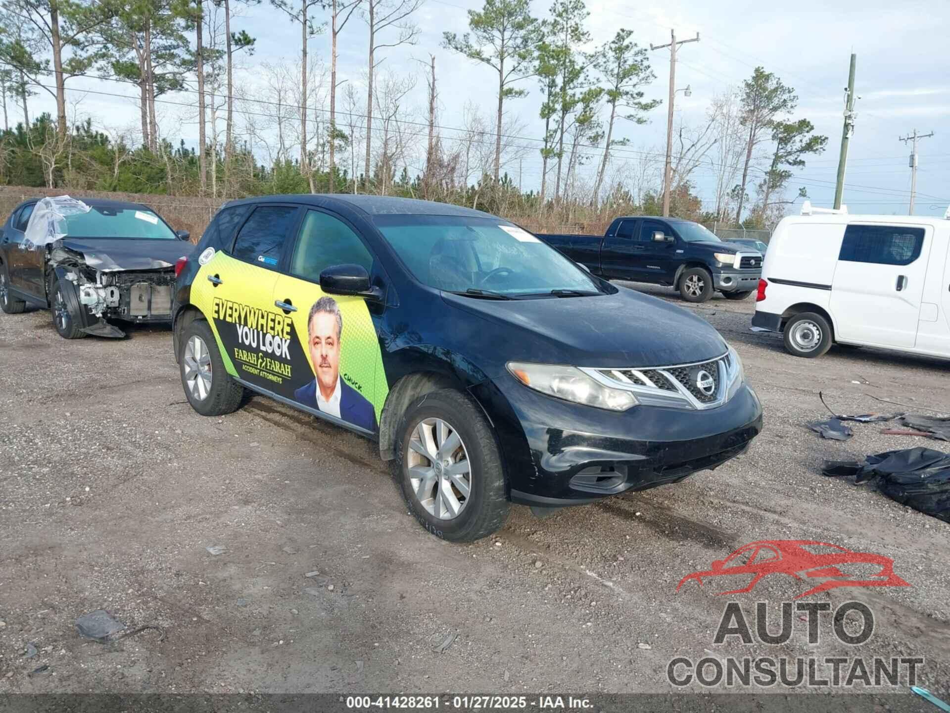 NISSAN MURANO 2012 - JN8AZ1MUXCW117619