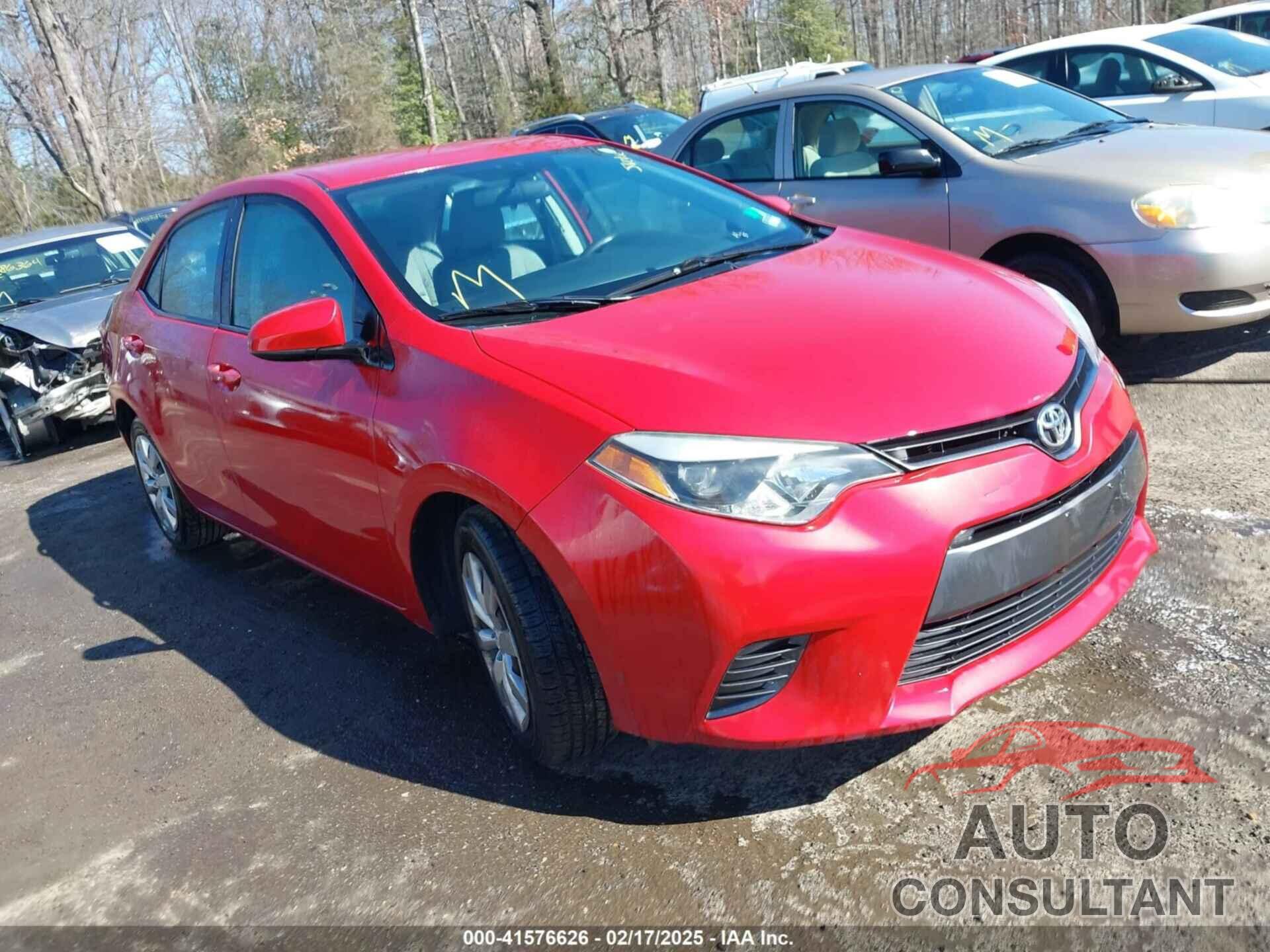 TOYOTA COROLLA 2015 - 2T1BURHE4FC326805