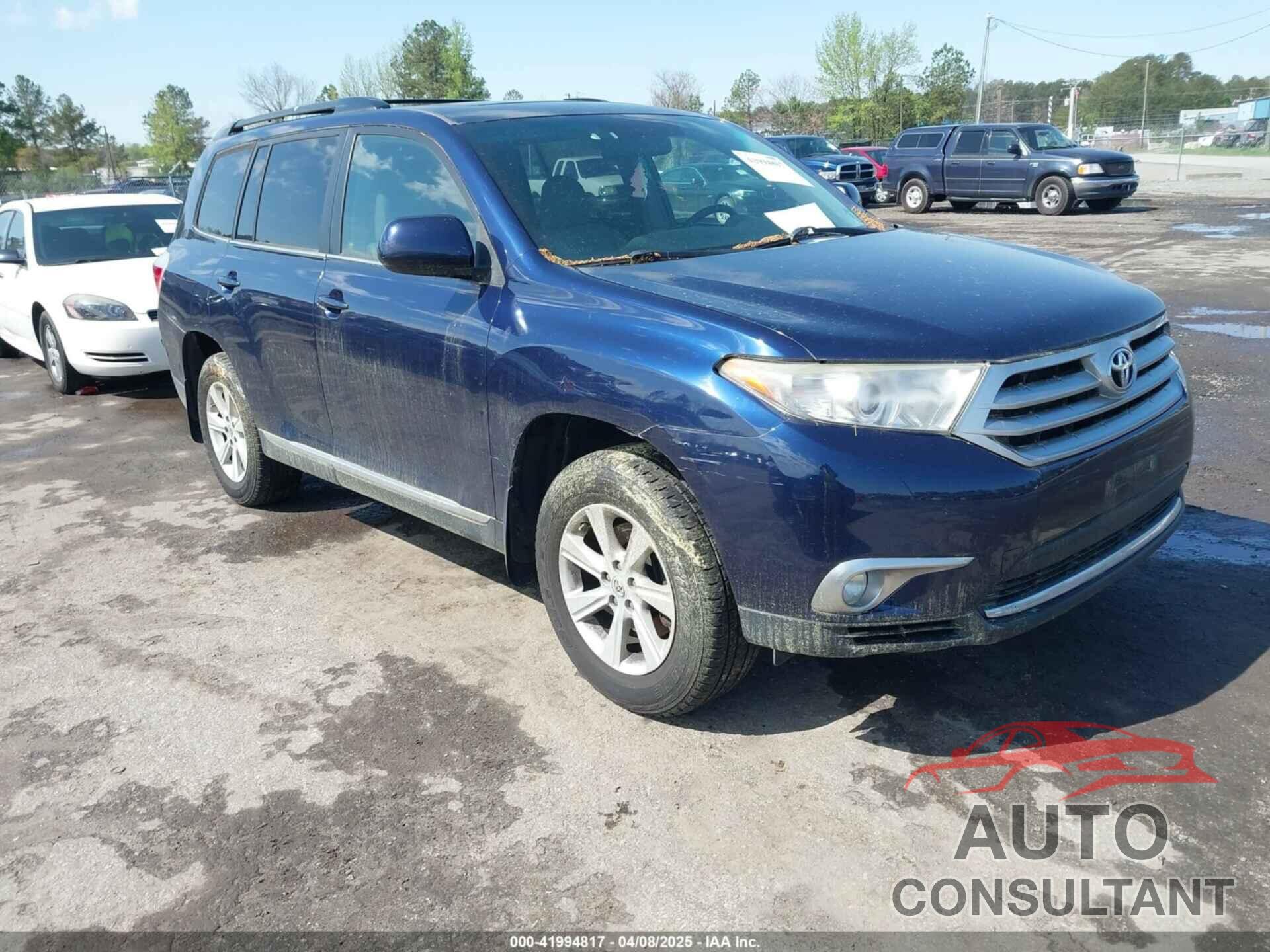 TOYOTA HIGHLANDER 2012 - 5TDBK3EH7CS104456