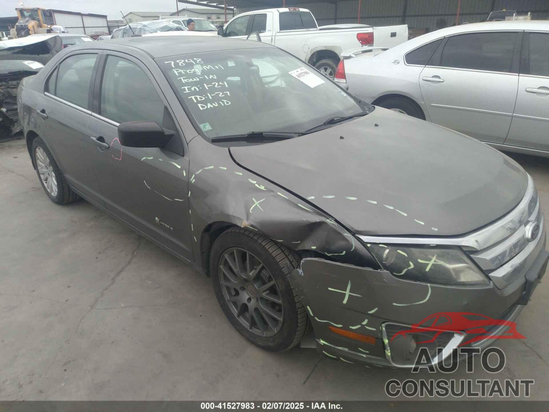 FORD FUSION HYBRID 2010 - 3FADP0L3XAR343912