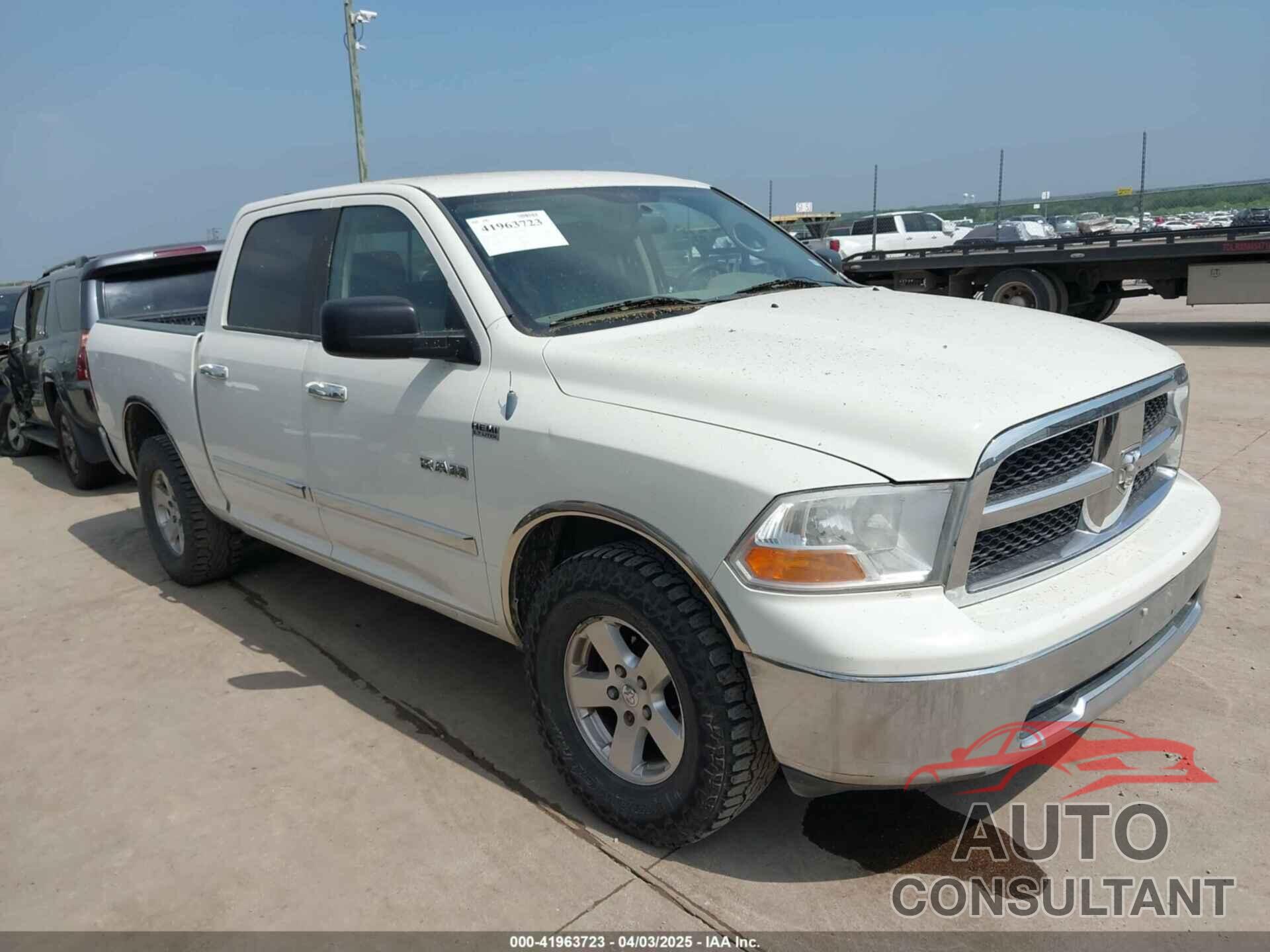 DODGE RAM 1500 2009 - 1D3HV13P49S770116