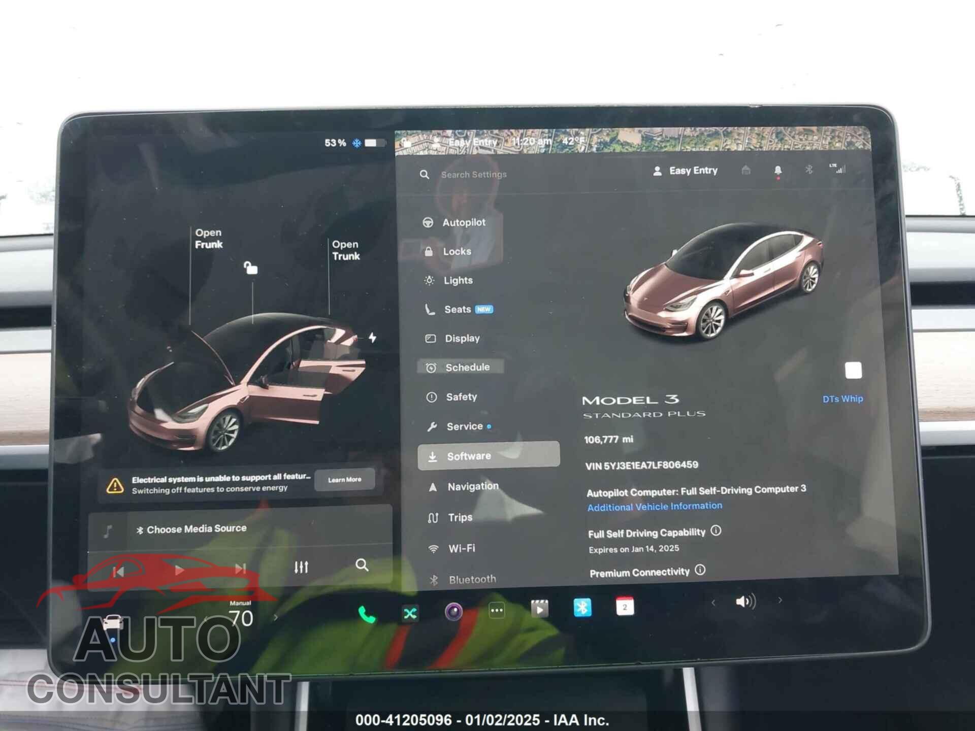 TESLA MODEL 3 2020 - 5YJ3E1EA7LF806459