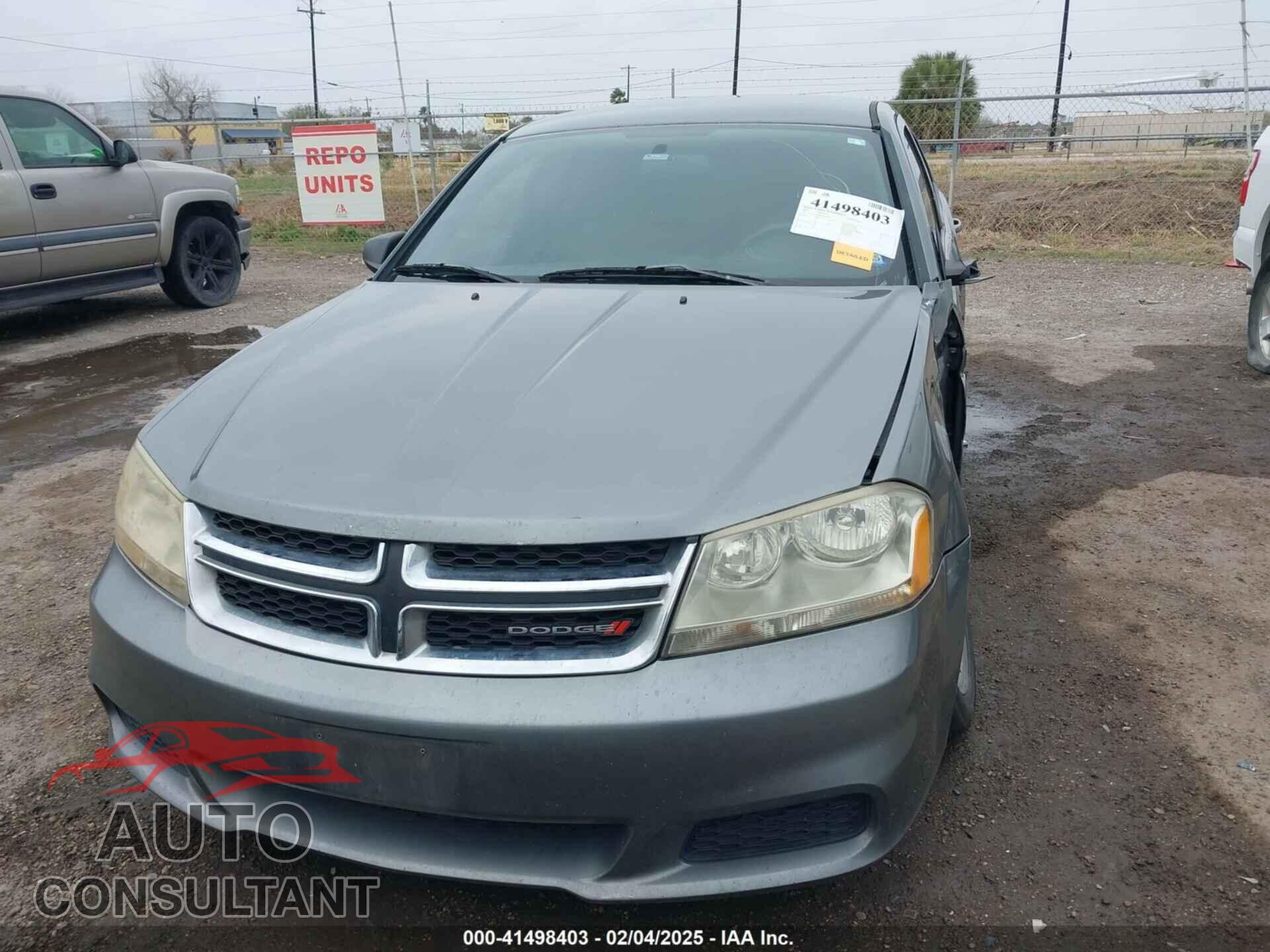 DODGE AVENGER 2013 - 1C3CDZAB8DN650584