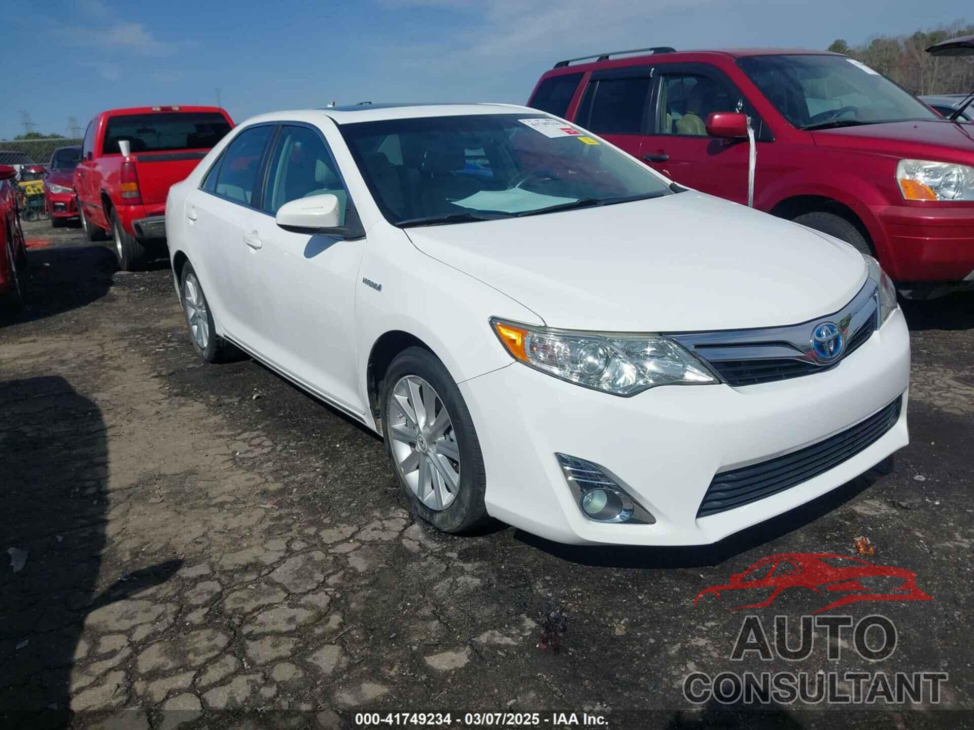 TOYOTA CAMRY HYBRID 2012 - 4T1BD1FK3CU030386