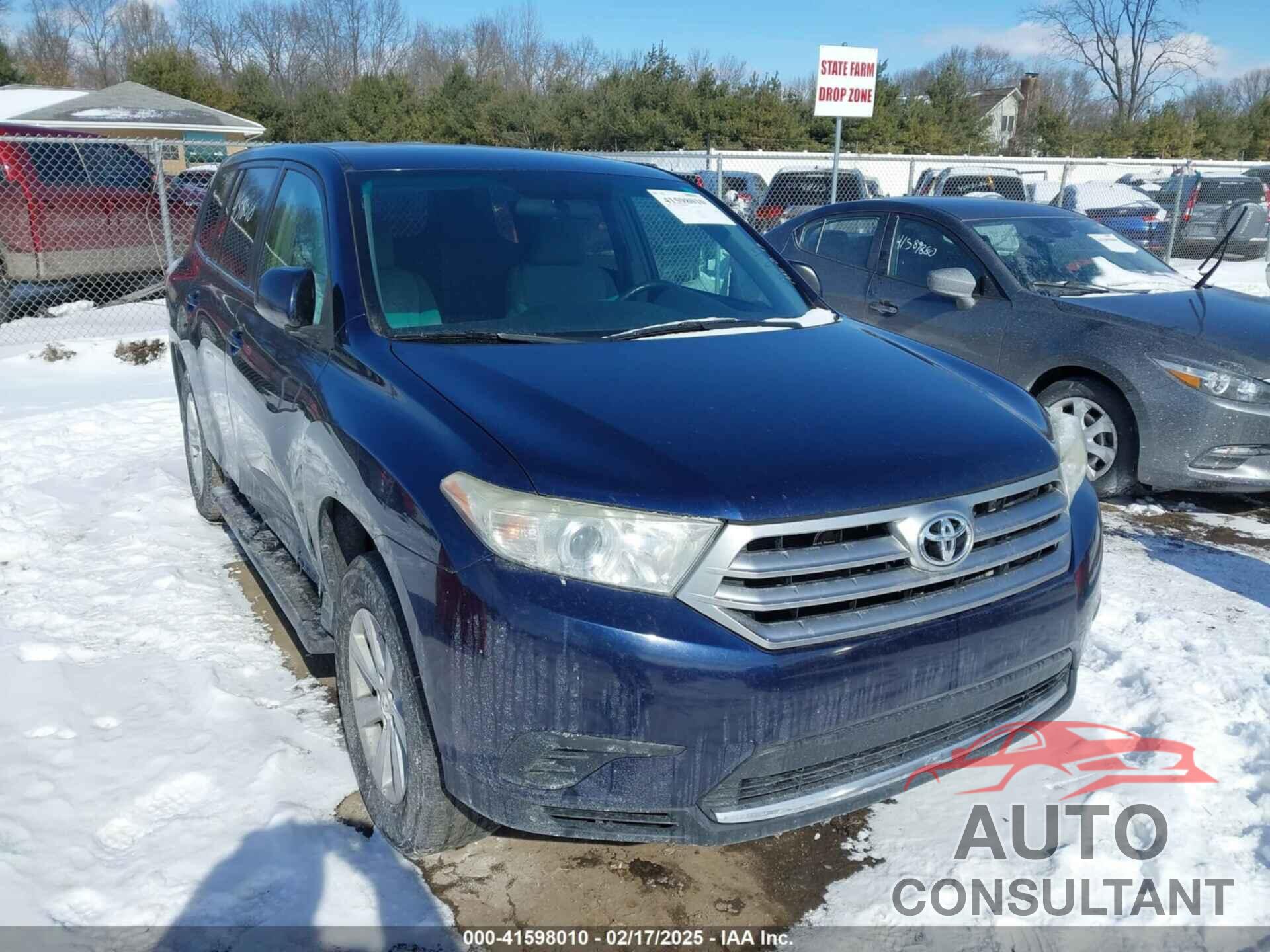 TOYOTA HIGHLANDER 2013 - 5TDZK3EH9DS125566