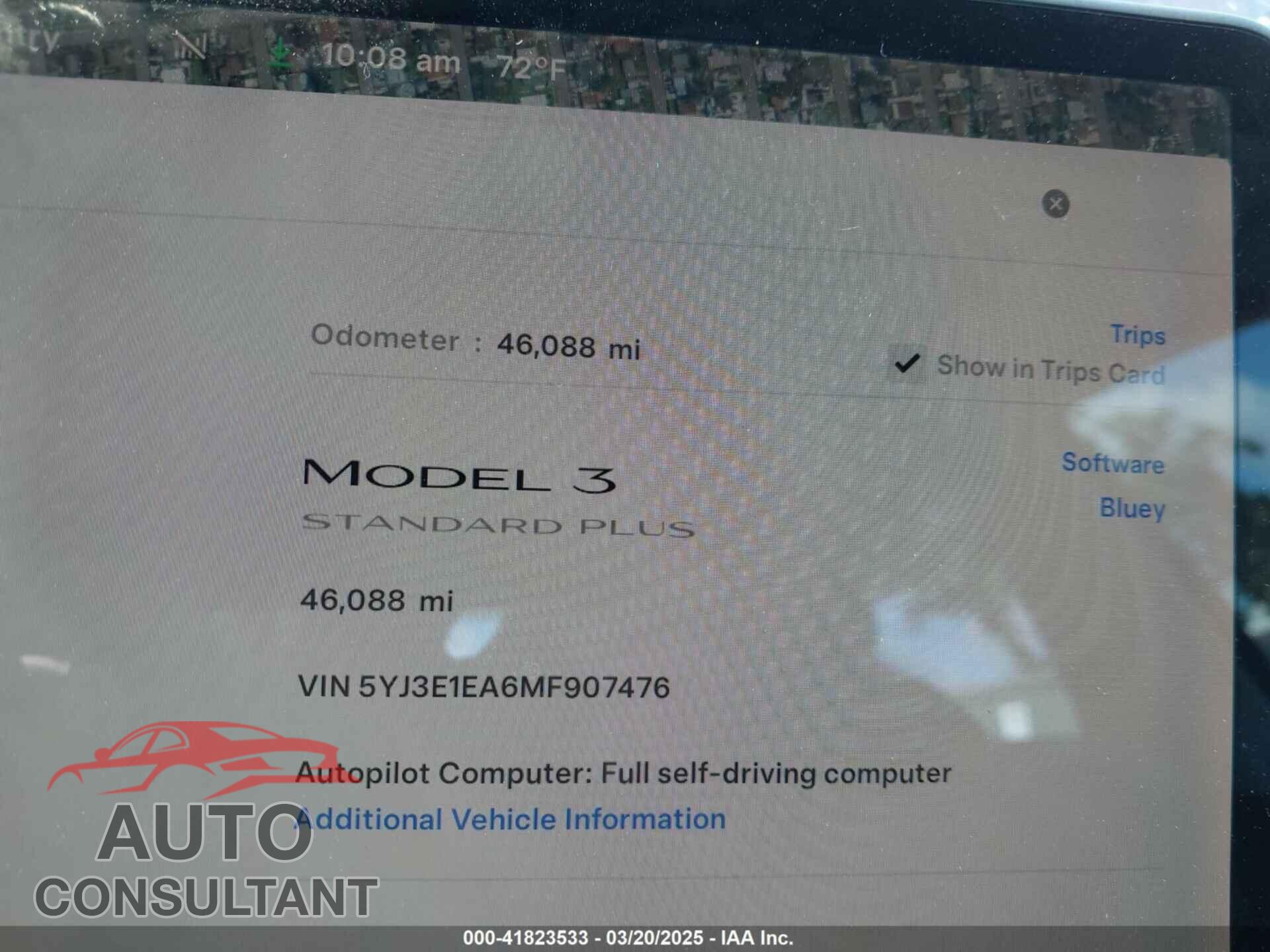TESLA MODEL 3 2021 - 5YJ3E1EA6MF907476