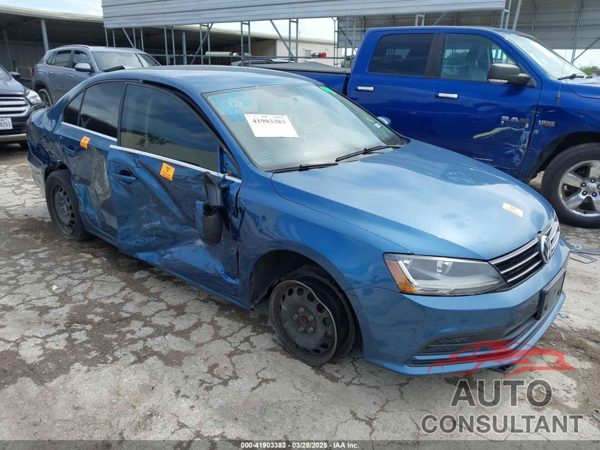 VOLKSWAGEN JETTA 2017 - 3VW2B7AJ6HM383418