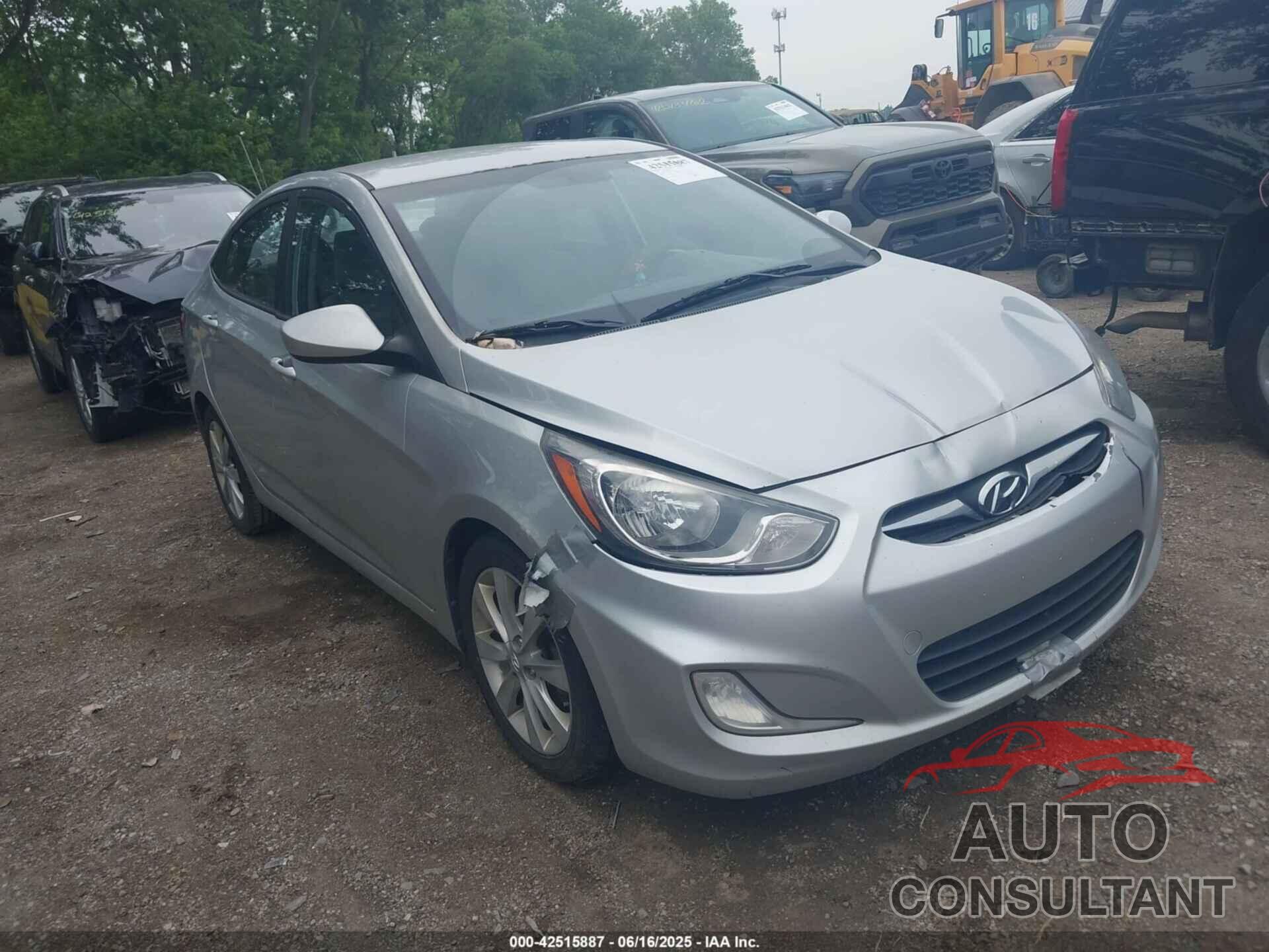 HYUNDAI ACCENT 2013 - KMHCU4AE9DU462022