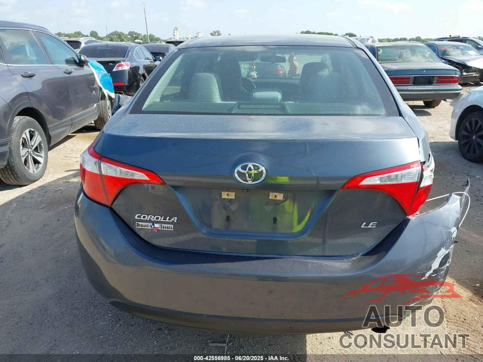 TOYOTA COROLLA 2016 - 5YFBURHE1GP411067