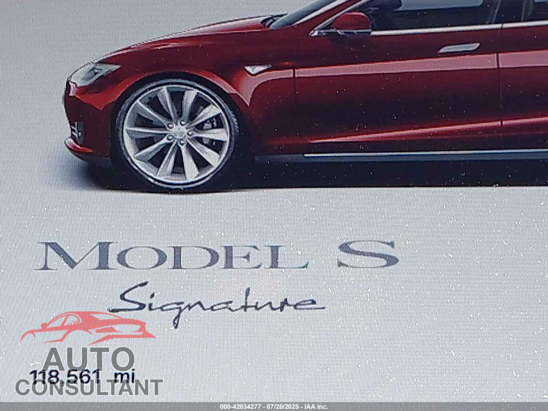 TESLA MODEL S 2012 - 5YJSA1DN8CFS00650