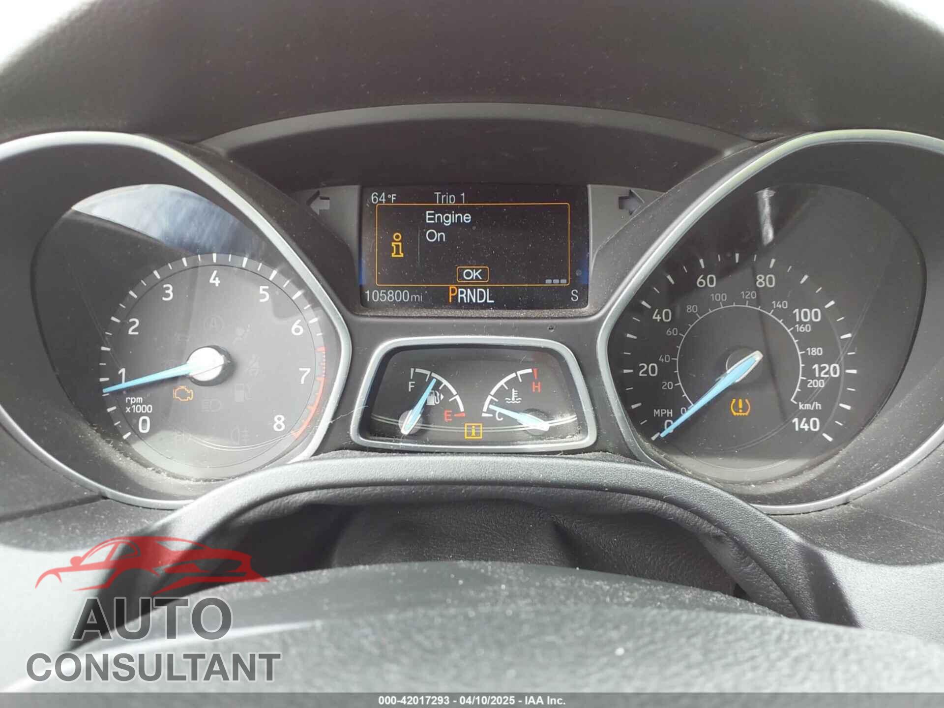FORD FOCUS 2017 - 1FADP3F21HL270183
