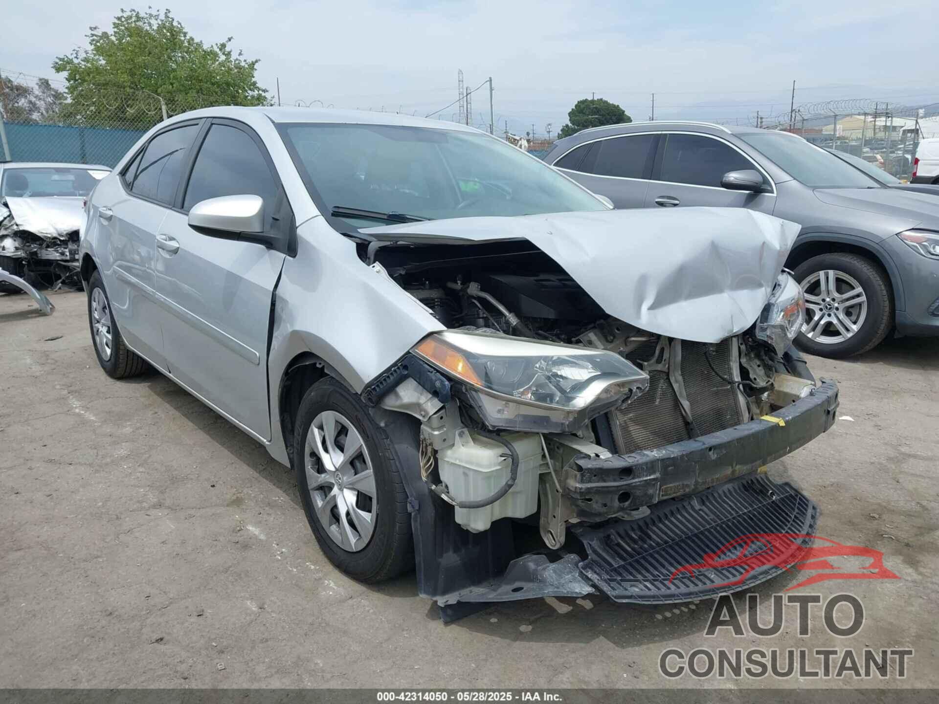 TOYOTA COROLLA 2014 - 5YFBURHE4EP167315