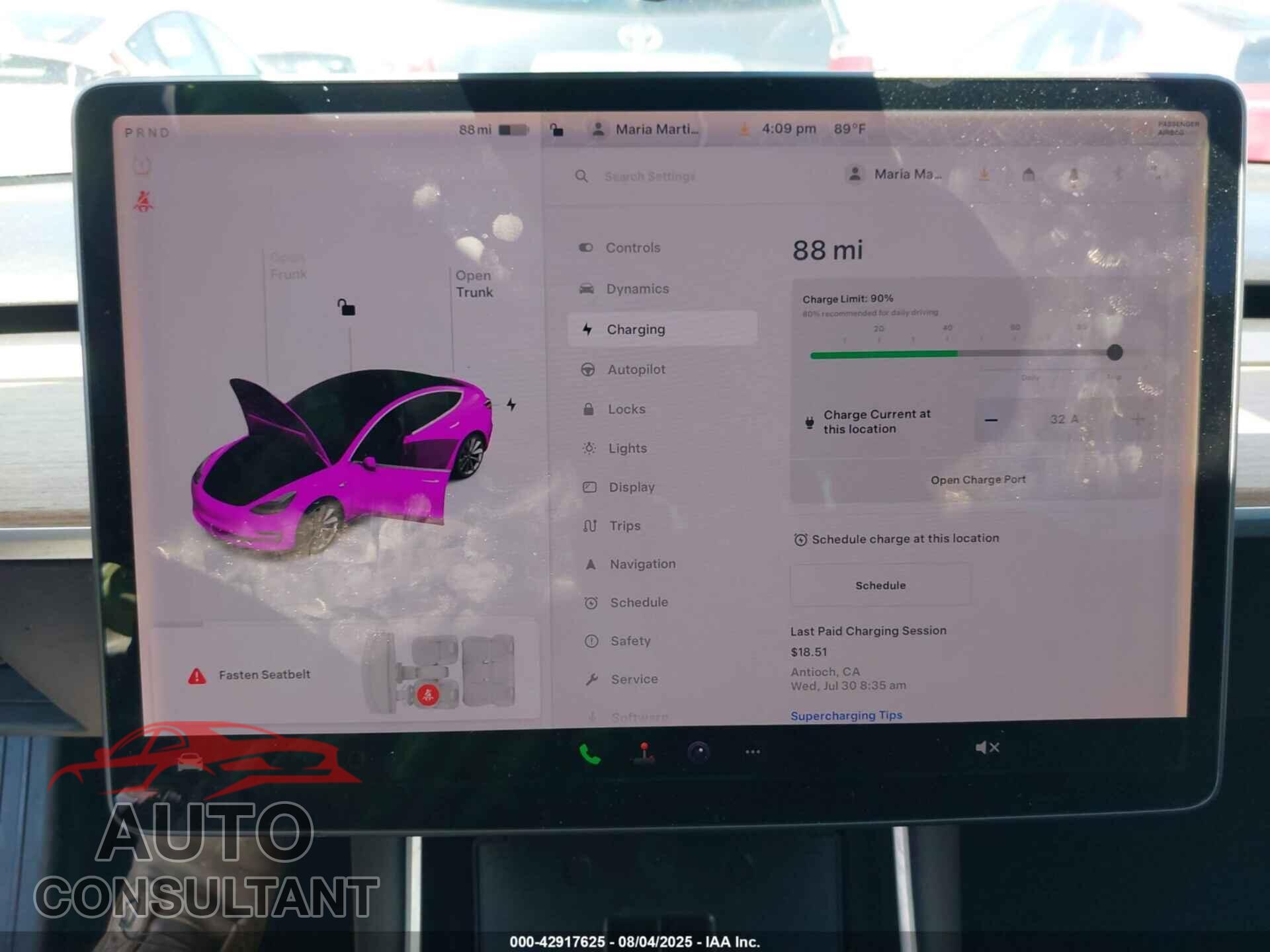 TESLA MODEL 3 2019 - 5YJ3E1EA7KF357430