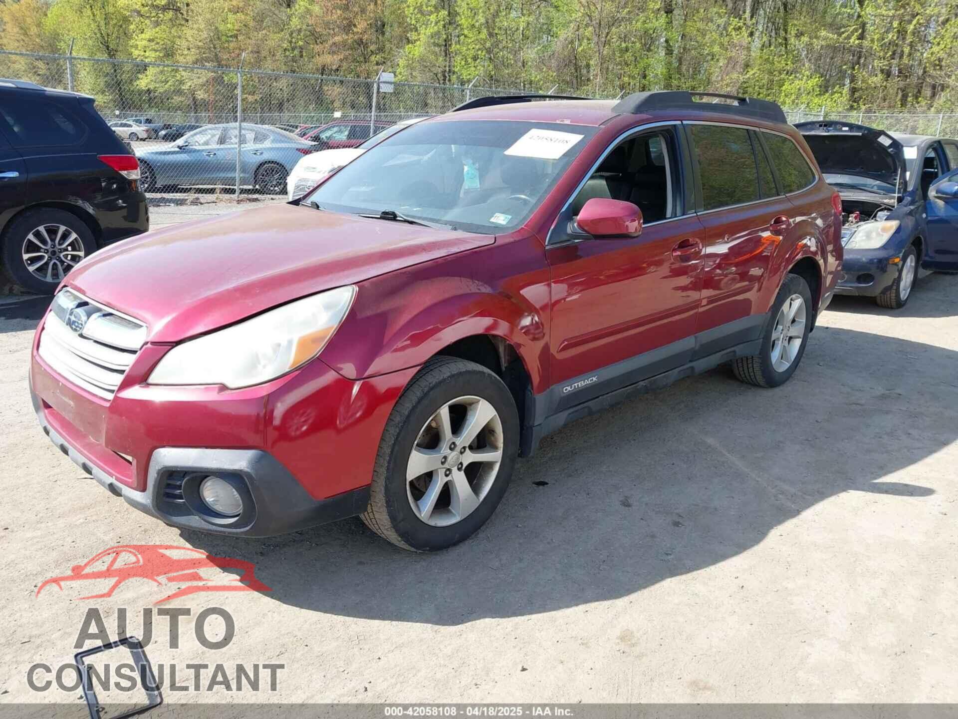 SUBARU OUTBACK 2013 - 4S4BRBCC7D3229064
