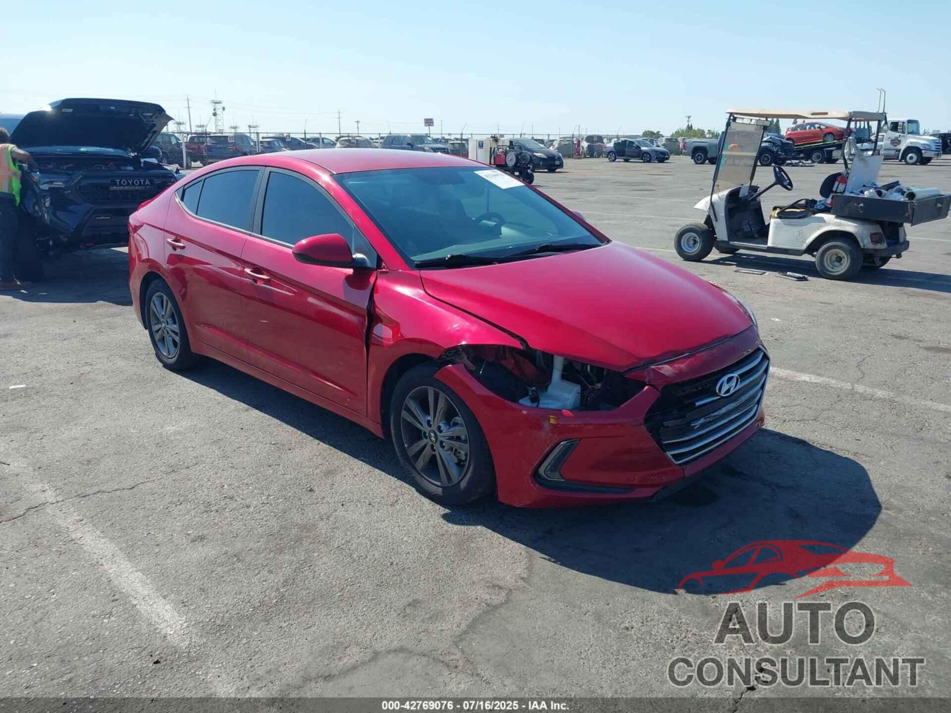 HYUNDAI ELANTRA 2017 - 5NPD84LF3HH014975