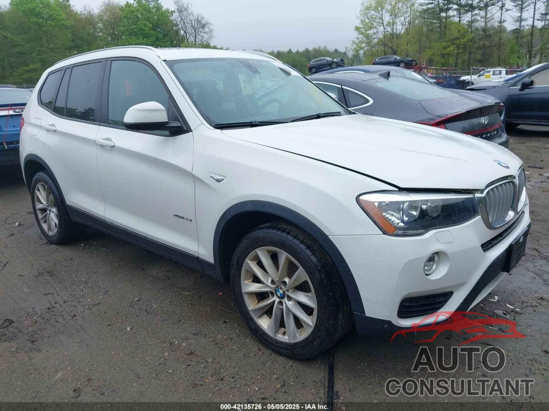 BMW X3 2016 - 5UXWX9C55G0D79221