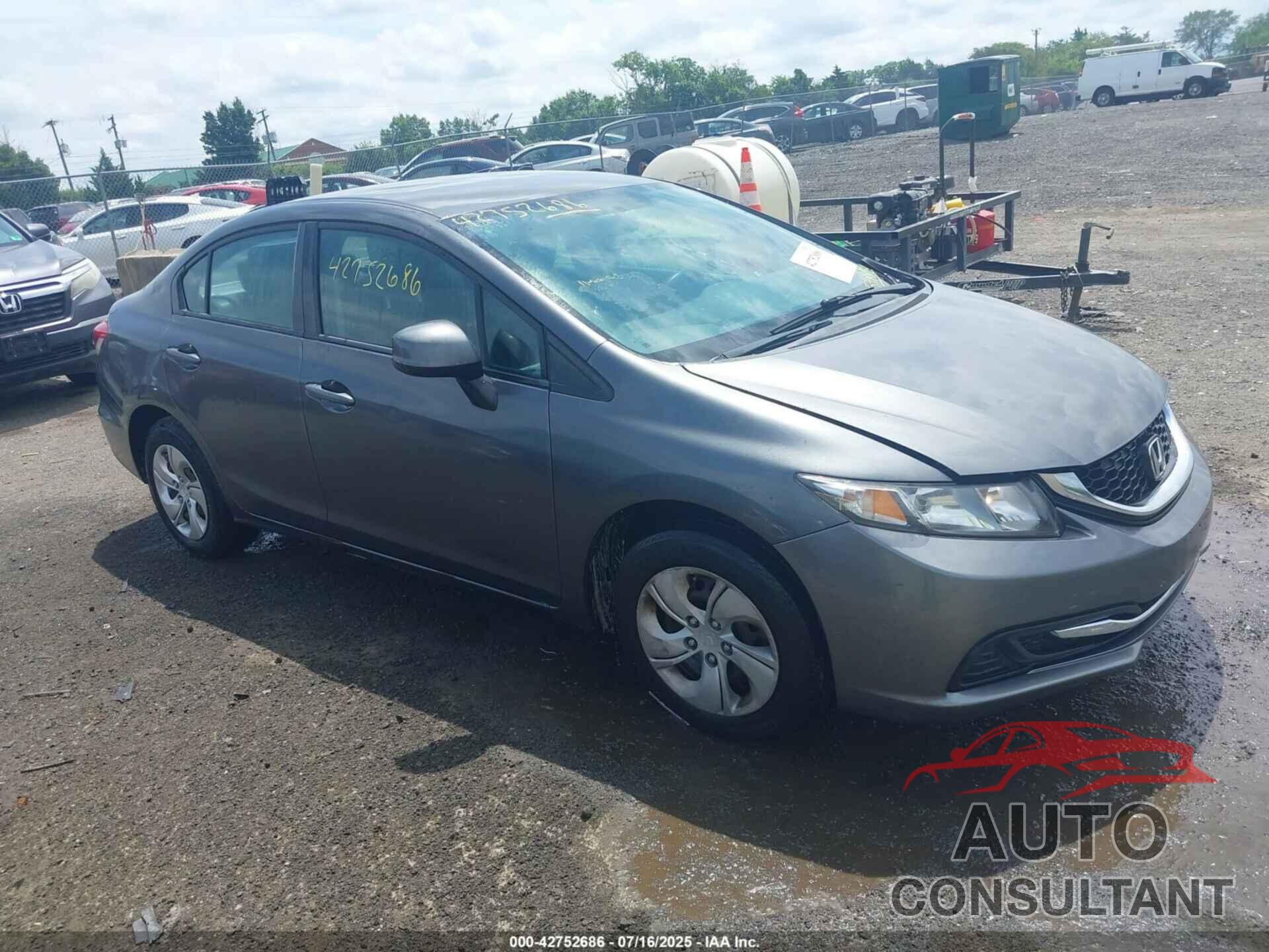 HONDA CIVIC 2013 - 2HGFB2F53DH548886