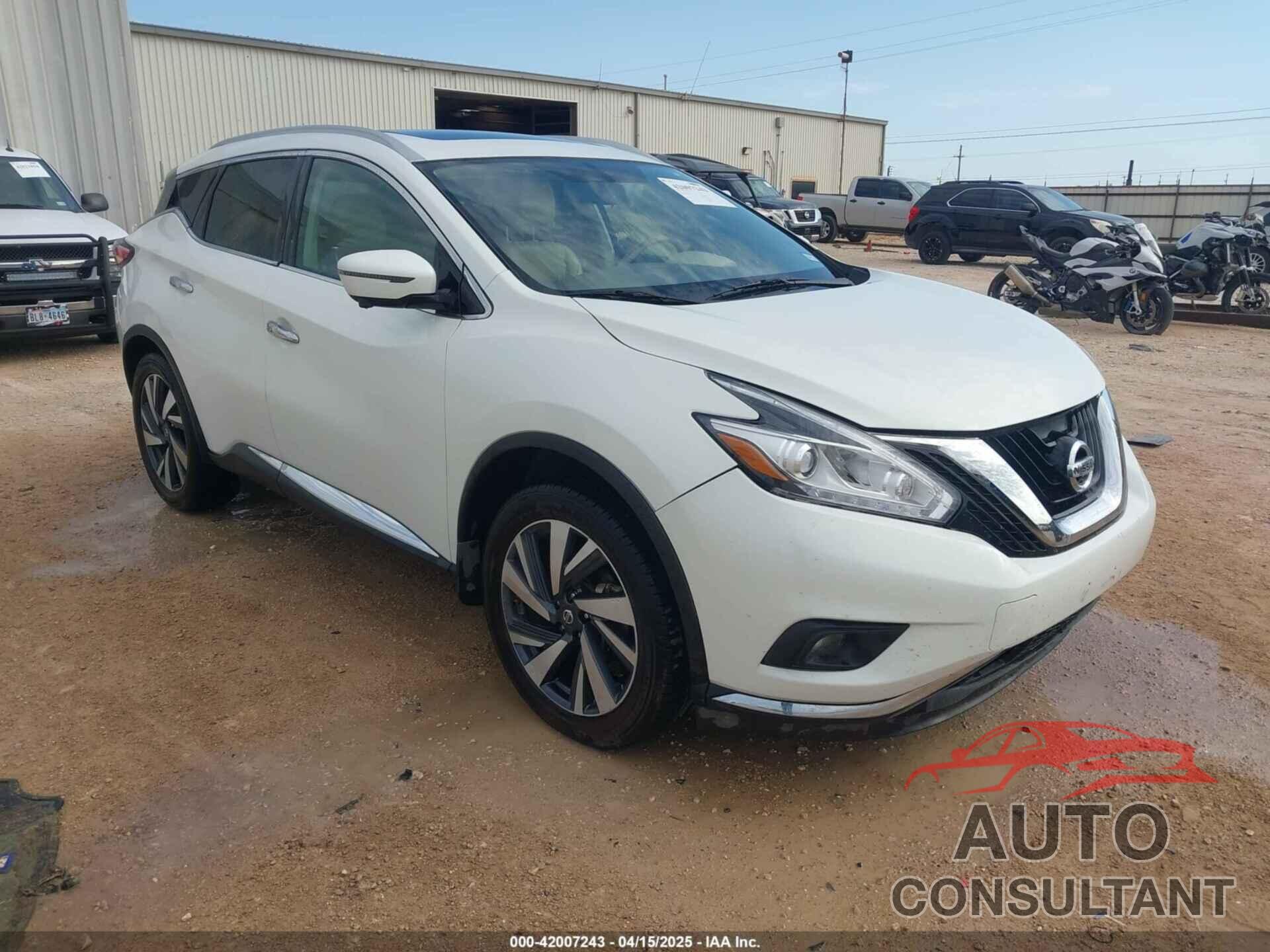 NISSAN MURANO 2018 - 5N1AZ2MG9JN167292