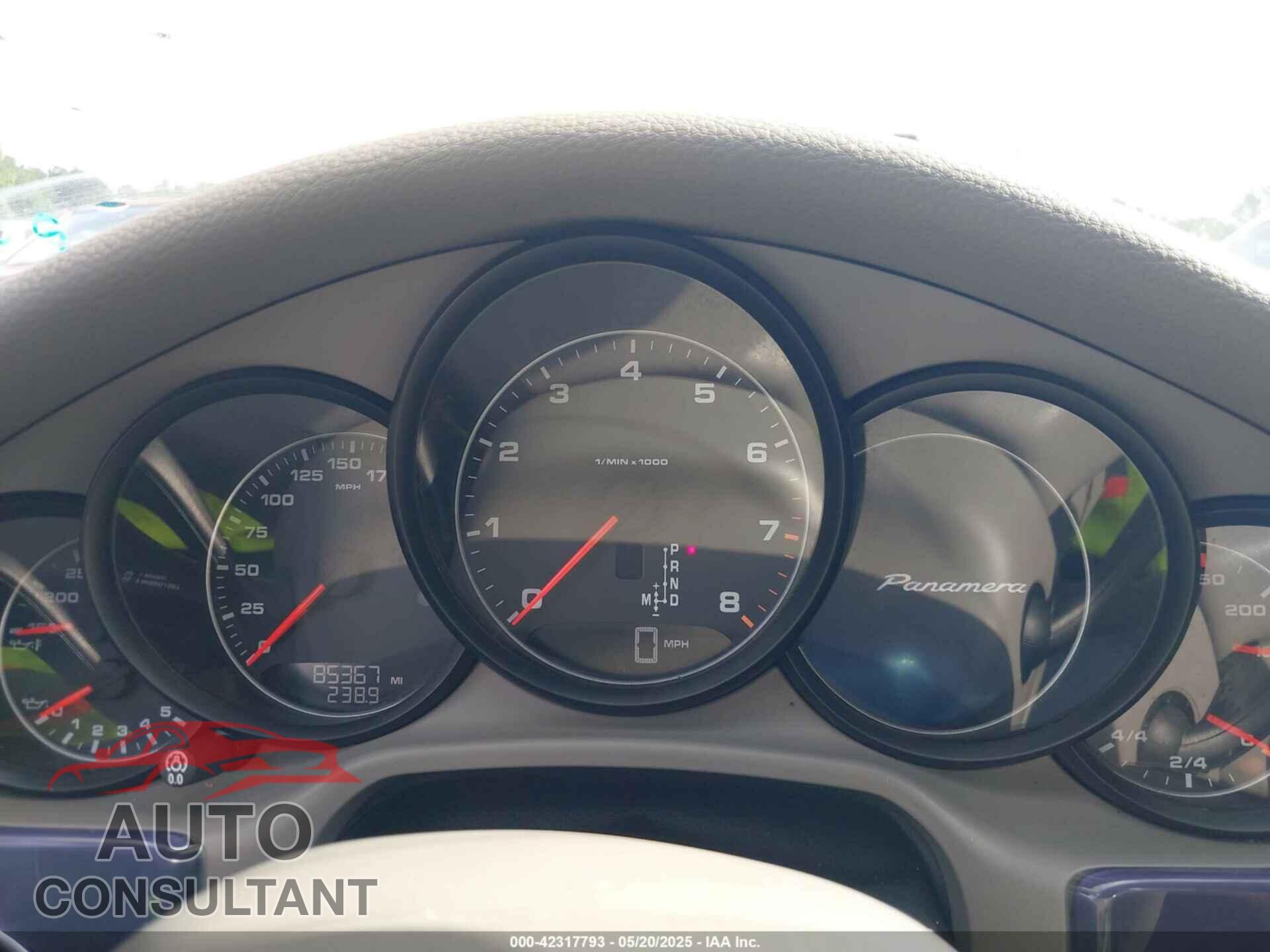PORSCHE PANAMERA 2011 - WP0AA2A78BL010785