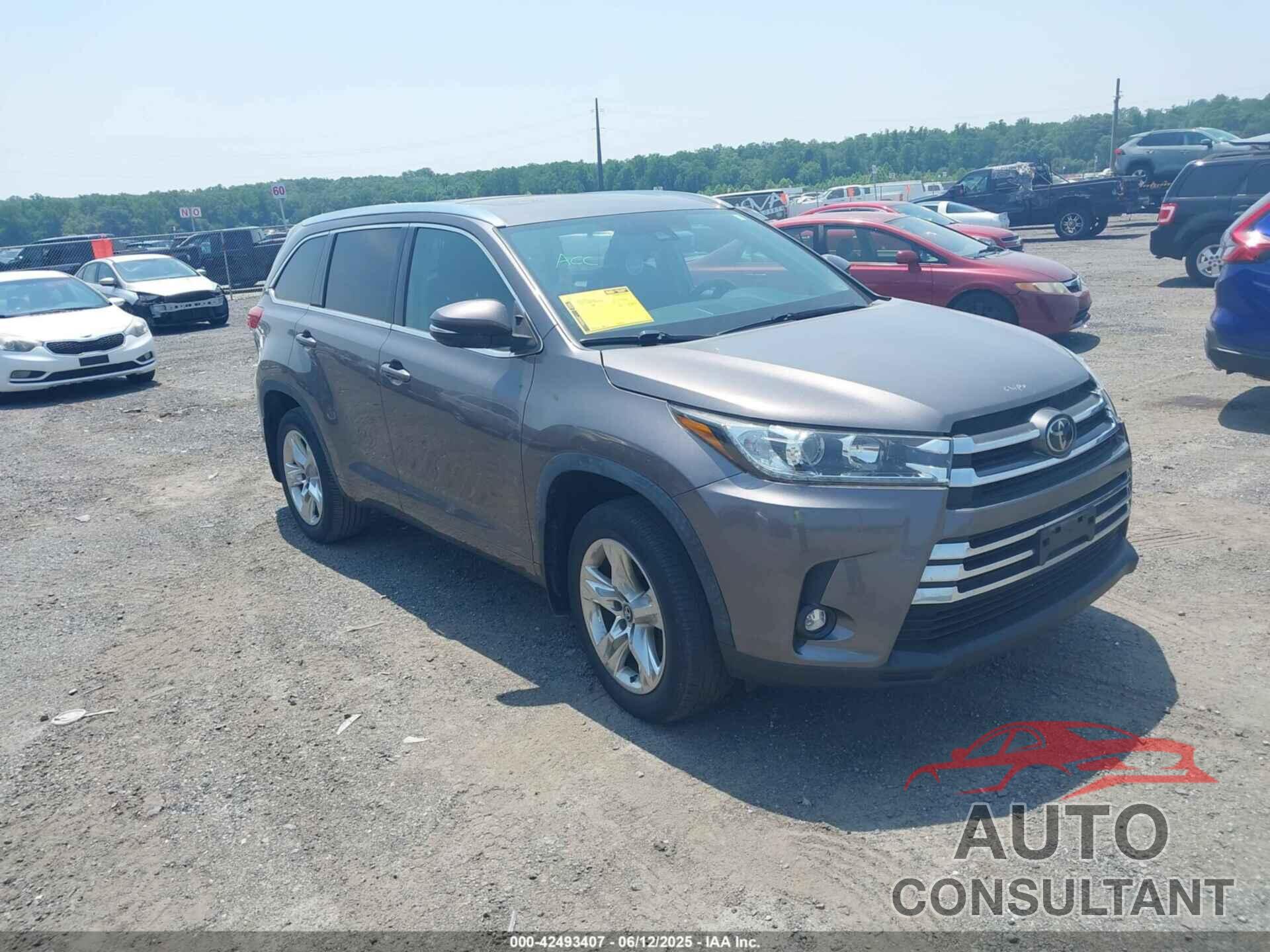TOYOTA HIGHLANDER 2019 - 5TDDZRFHXKS997288