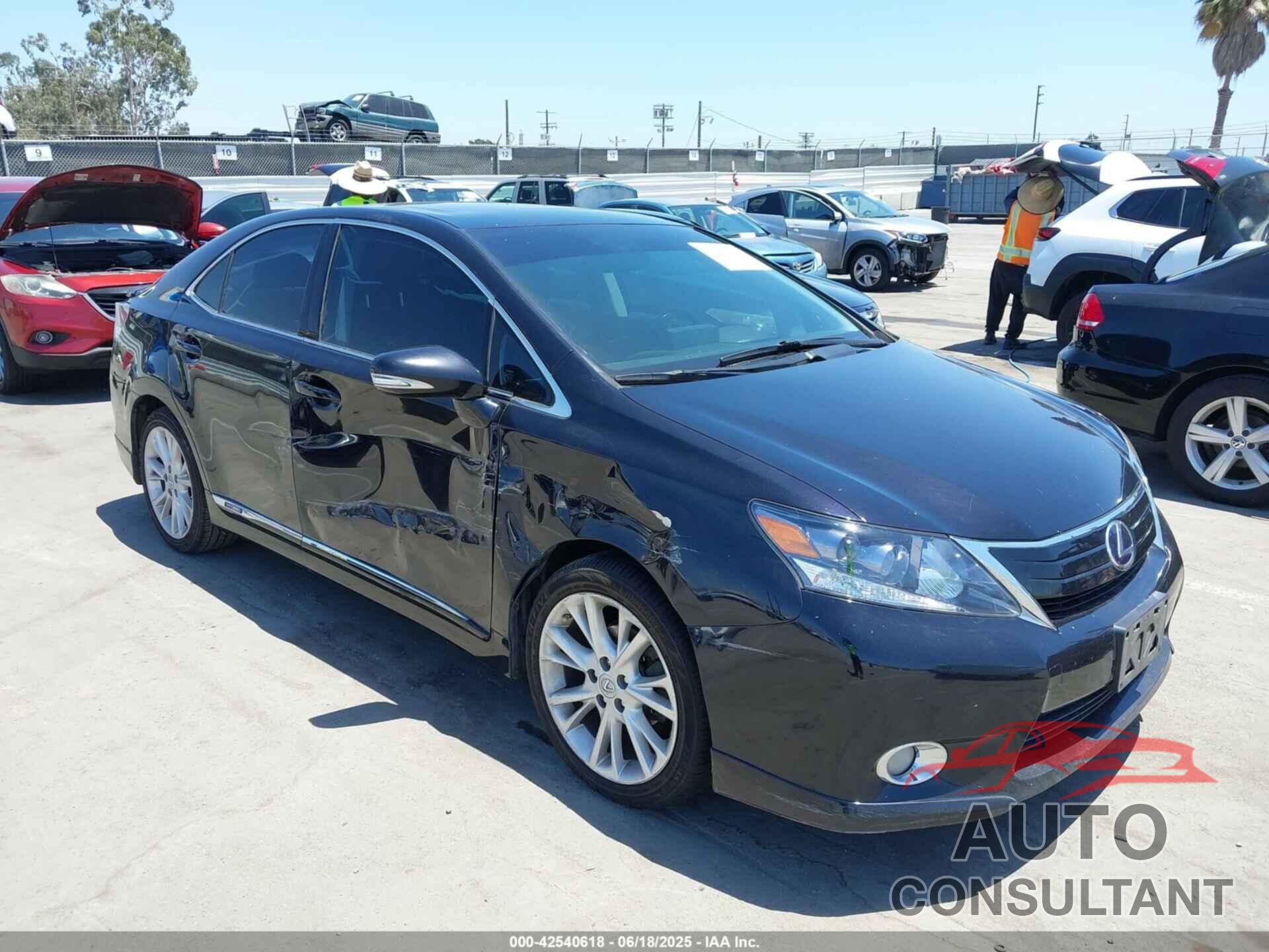 LEXUS HS 250H 2010 - JTHBB1BA4A2026636