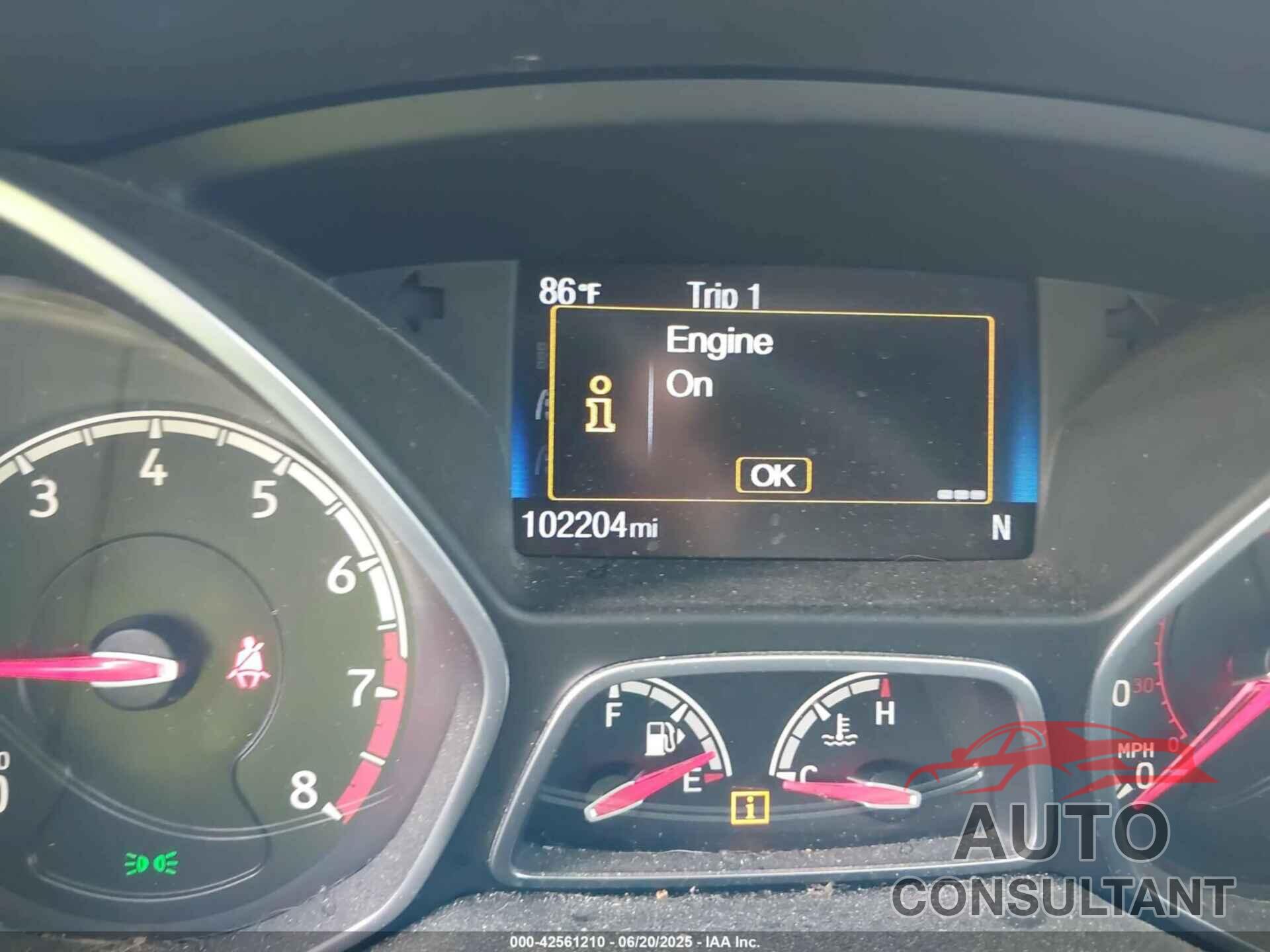 FORD FOCUS ST 2017 - 1FADP3L92HL234049