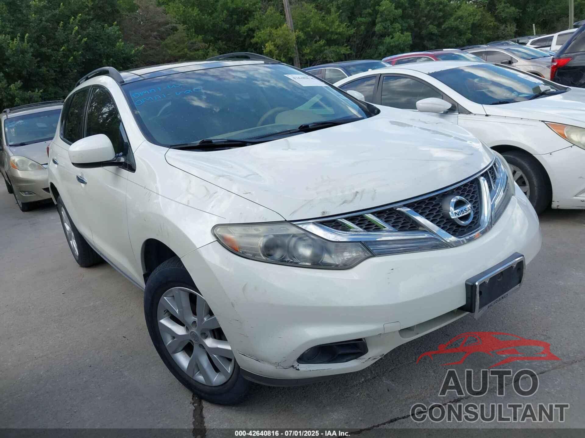 NISSAN MURANO 2013 - JN8AZ1MU2DW204321