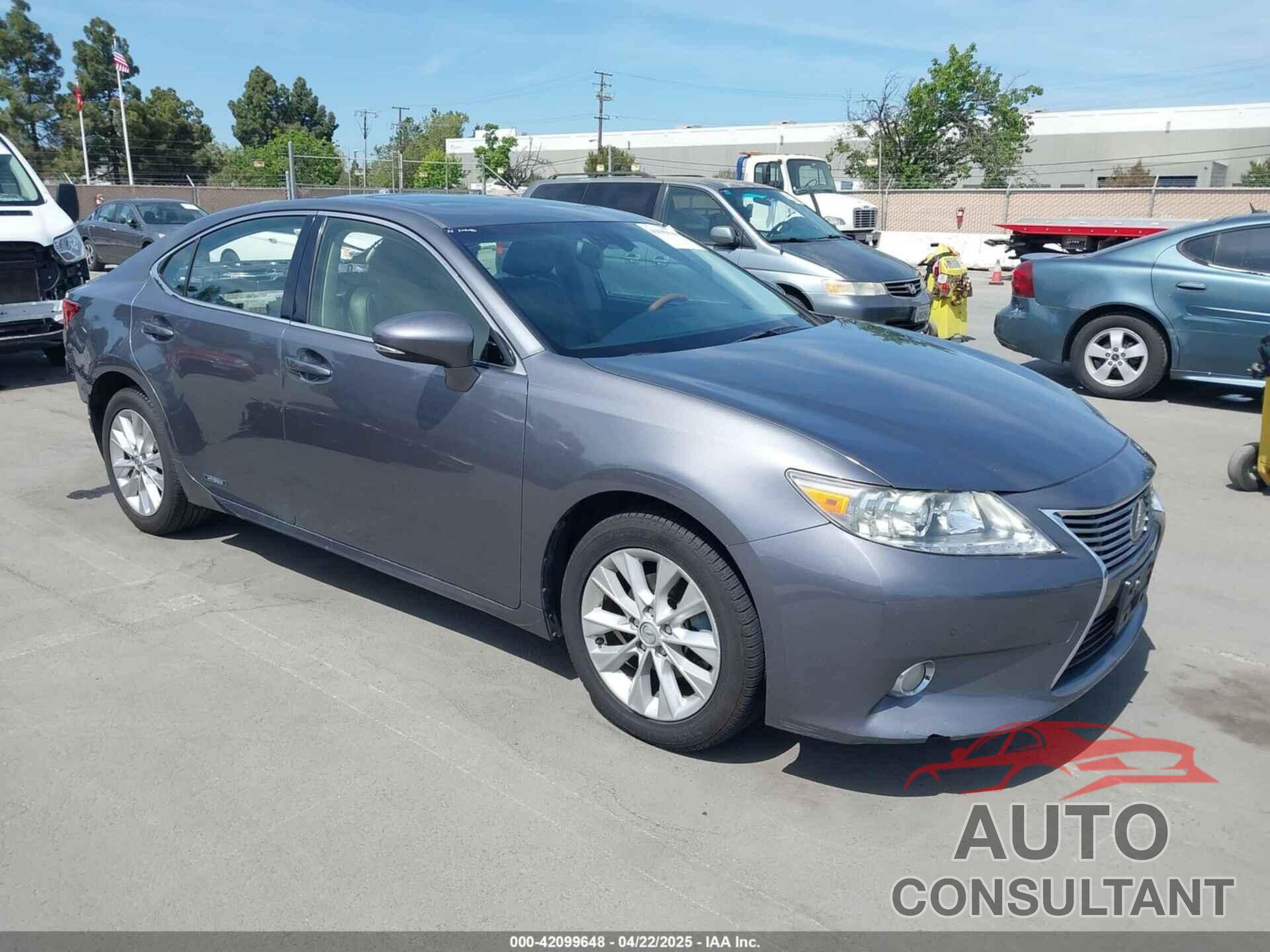 LEXUS ES 300H 2013 - JTHBW1GG6D2023923