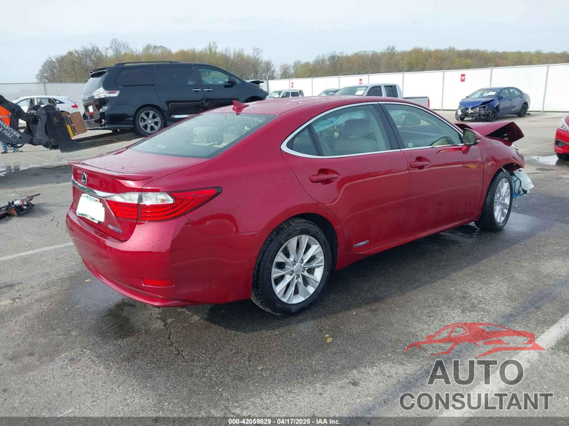 LEXUS ES 300H 2013 - JTHBW1GG4D2005498