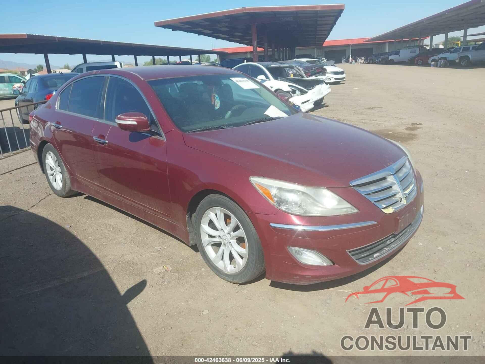 HYUNDAI GENESIS 2012 - KMHGC4DD8CU191895