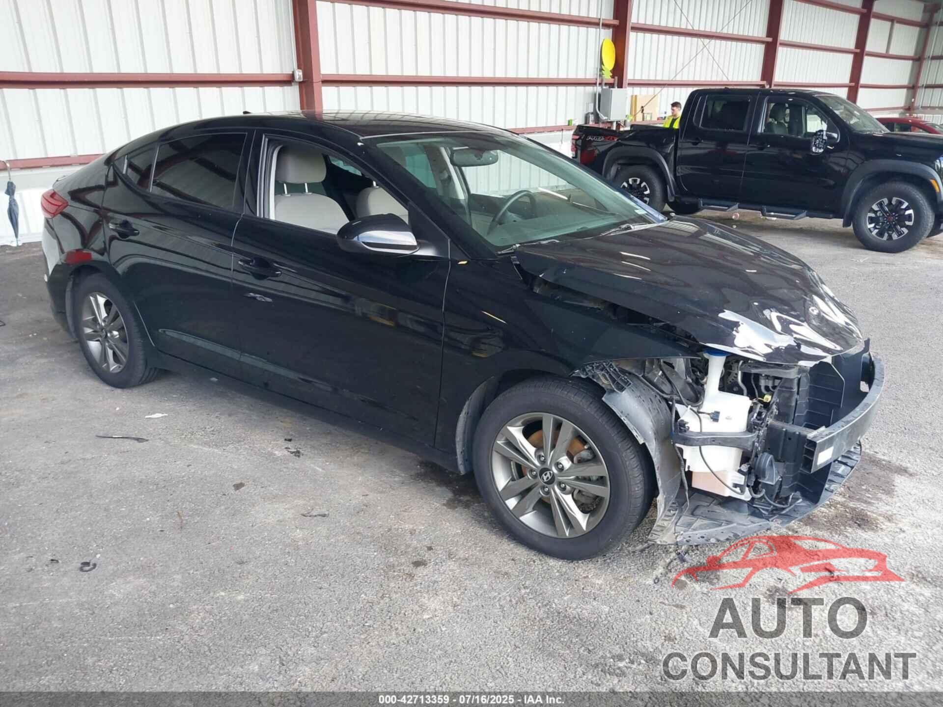 HYUNDAI ELANTRA 2018 - 5NPD84LF5JH347250