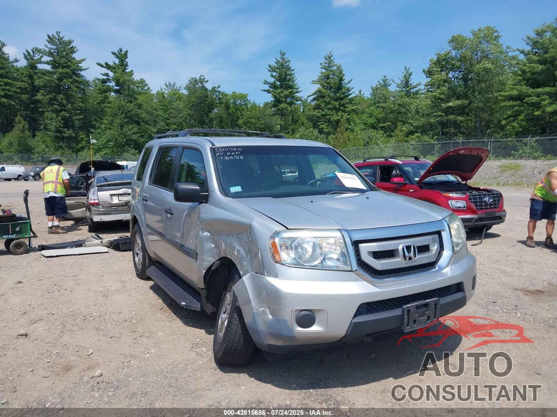 HONDA PILOT 2011 - 5FNYF4H26BB029747