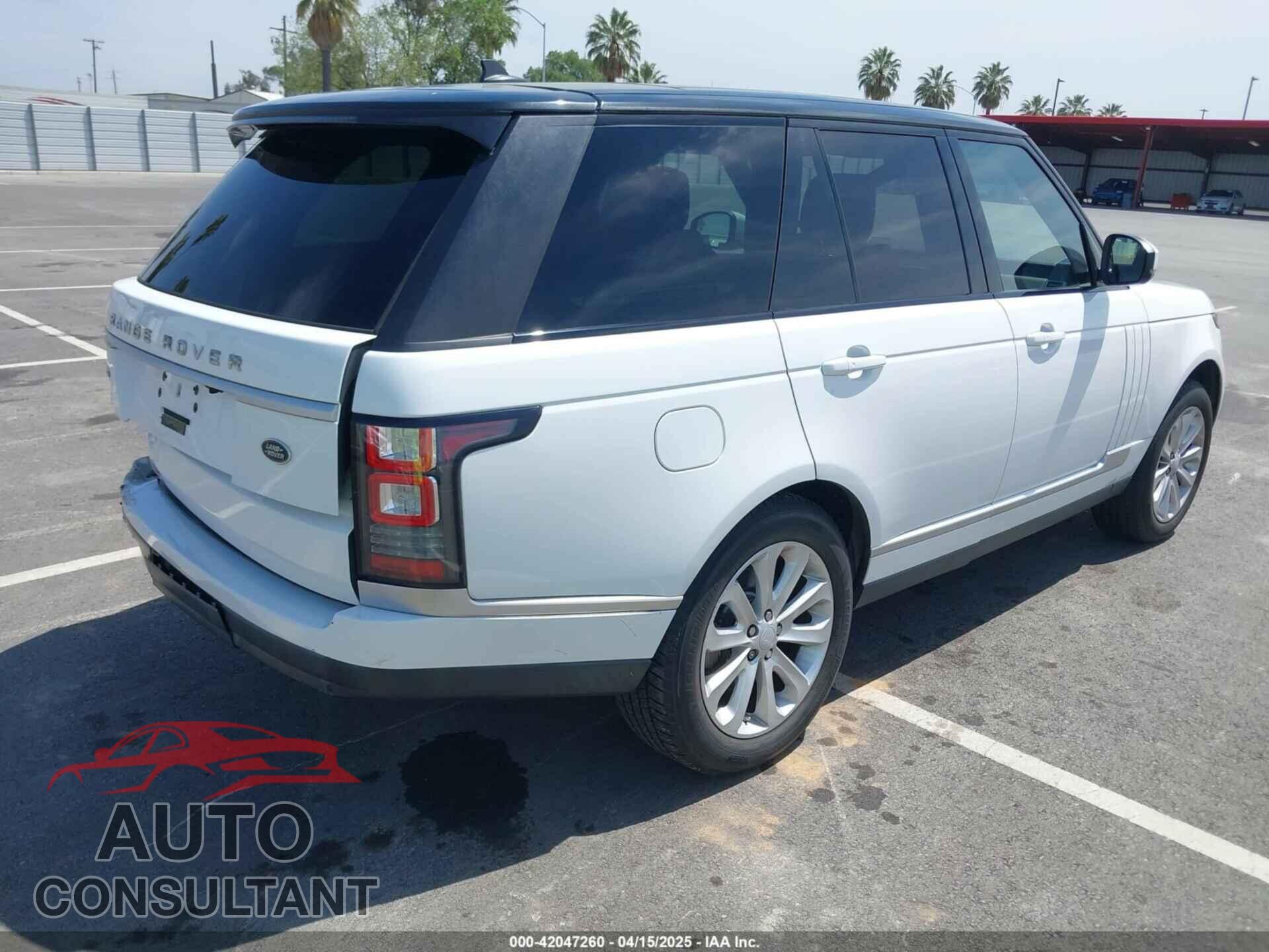LAND ROVER RANGE ROVER 2016 - SALGS2KFXGA298723