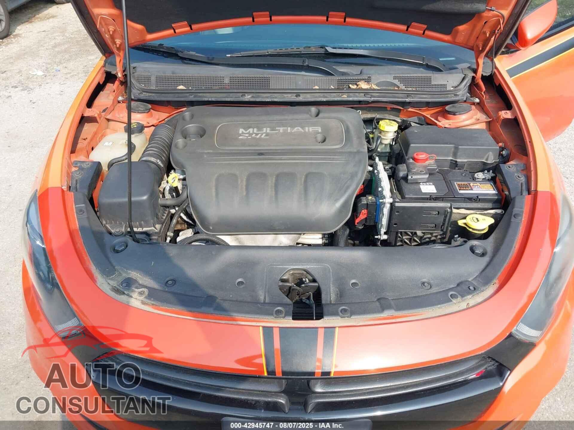 DODGE DART 2015 - 1C3CDFEB9FD267299