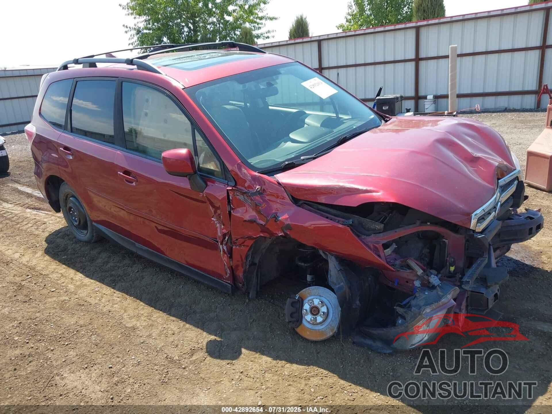 SUBARU FORESTER 2018 - JF2SJAGC9JH508712