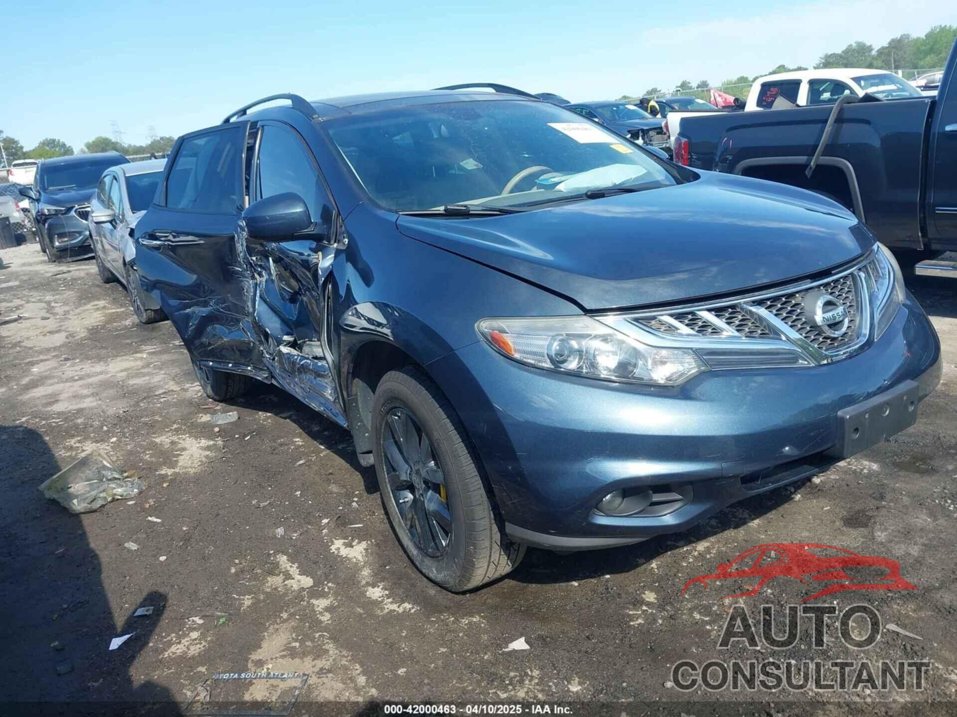 NISSAN MURANO 2012 - JN8AZ1MW2CW221135