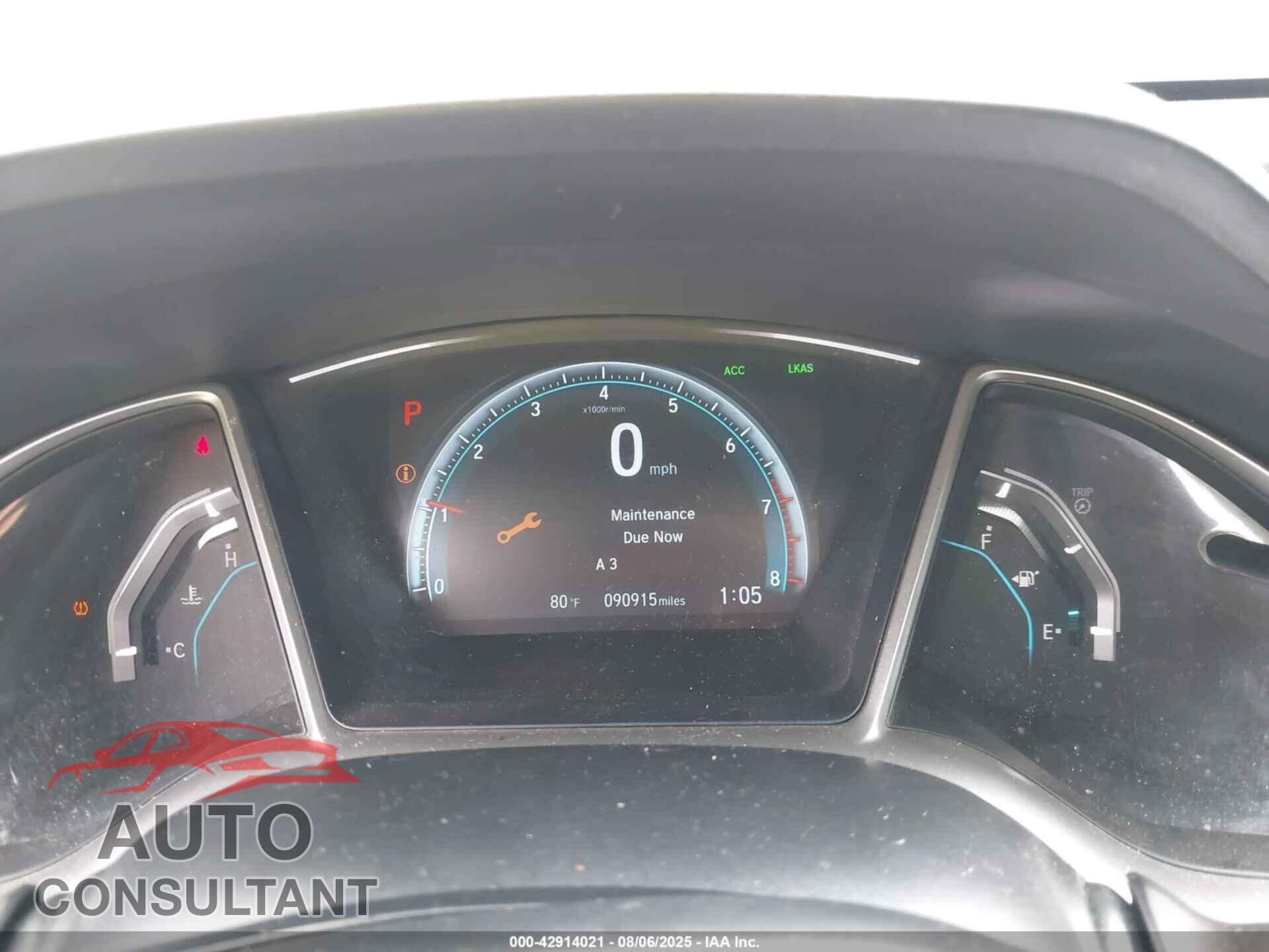 HONDA CIVIC 2018 - 2HGFC2F89JH543906